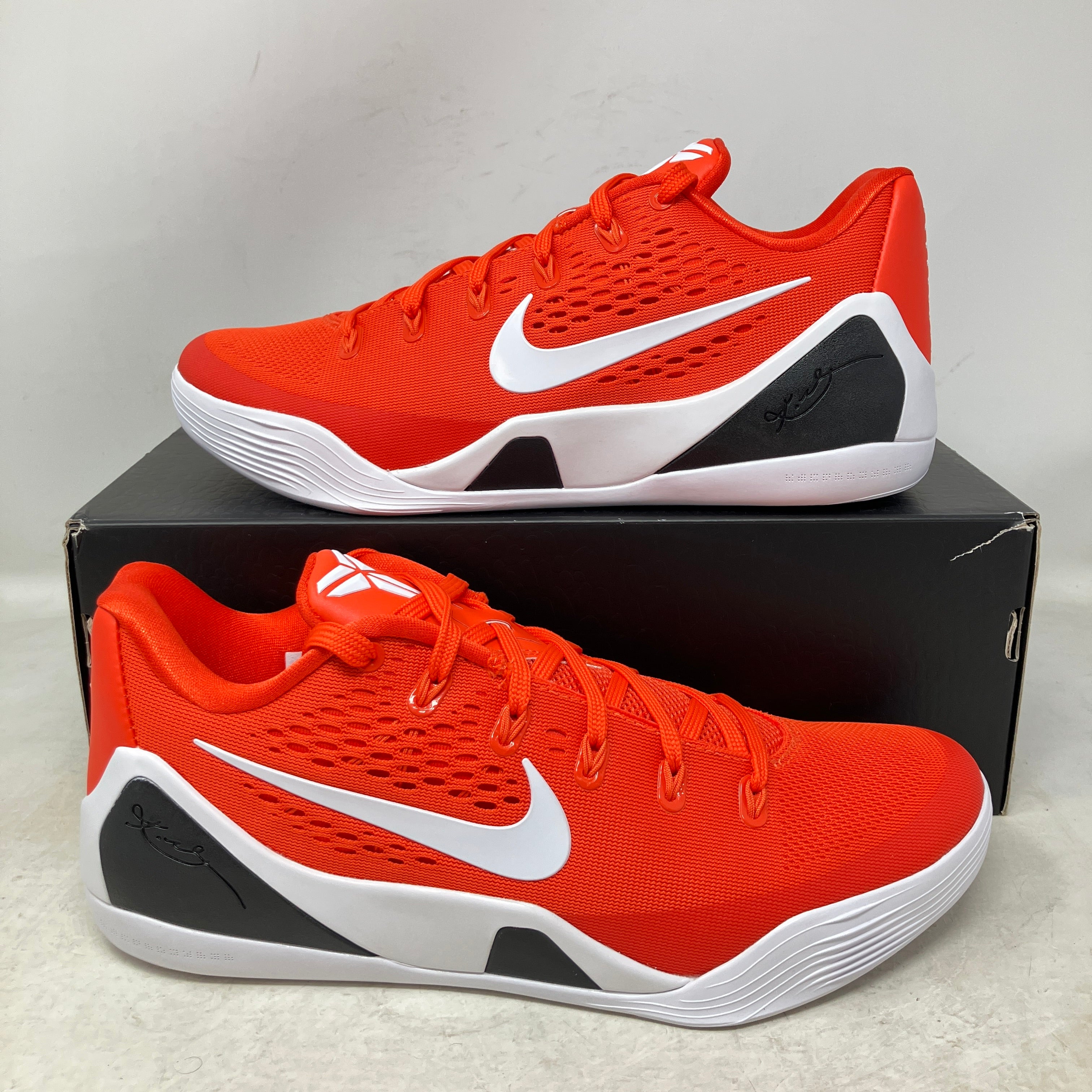 Nike Kobe 9 Elite Low EM Protro TB Team Orange White