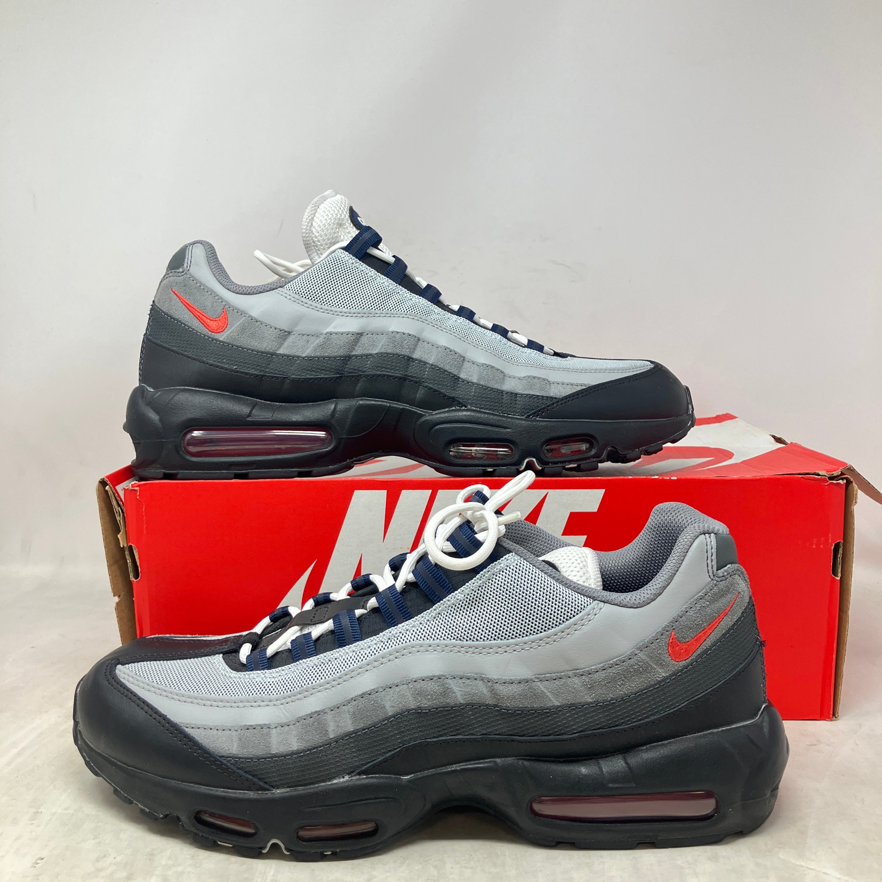 Nike Air Max 95 Track Red Smoke Grey