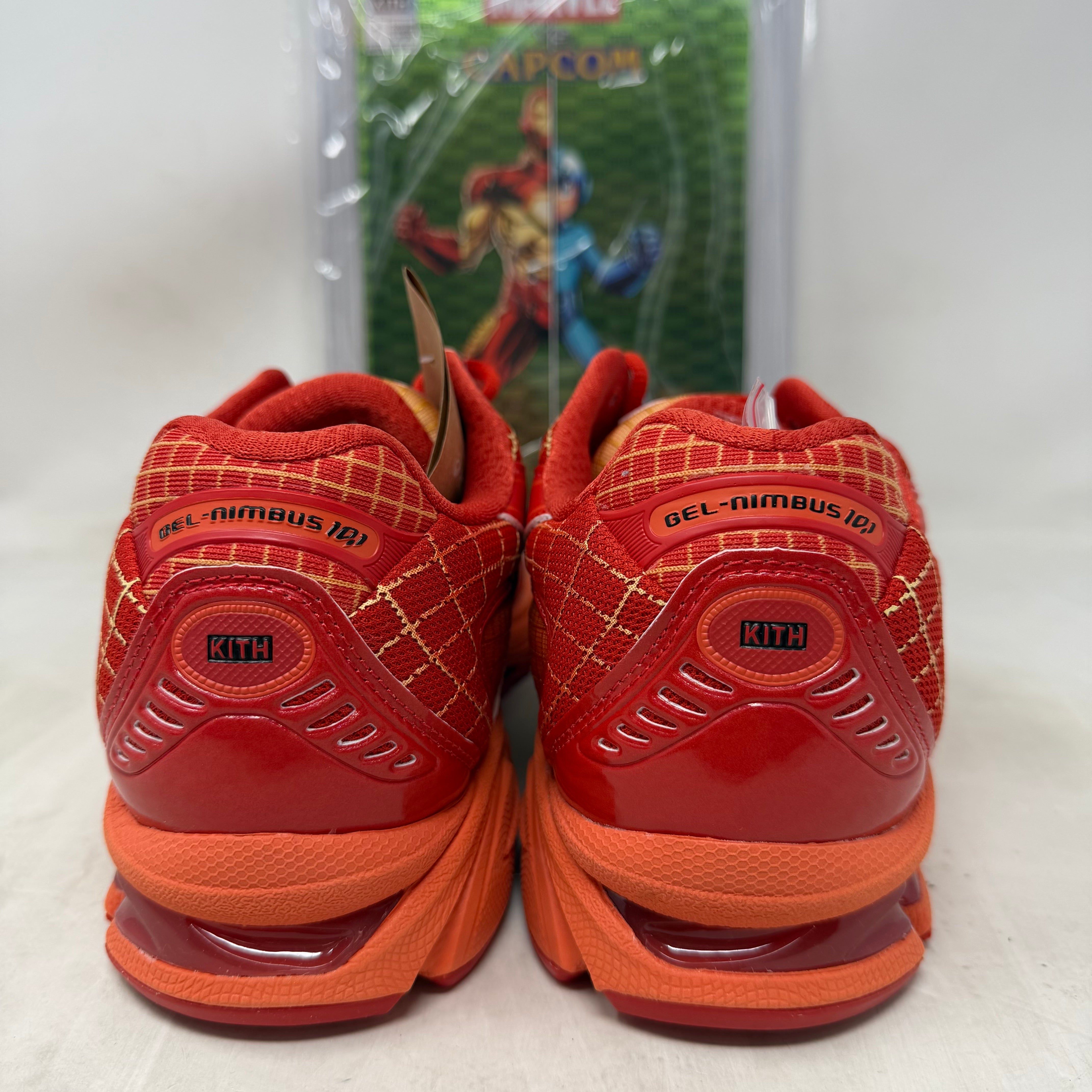 ASICS Gel-Nimbus 10.1 Kith Marvel vs. Capcom Iron Man vs. Mega Man Sealed Box (Comic Included)