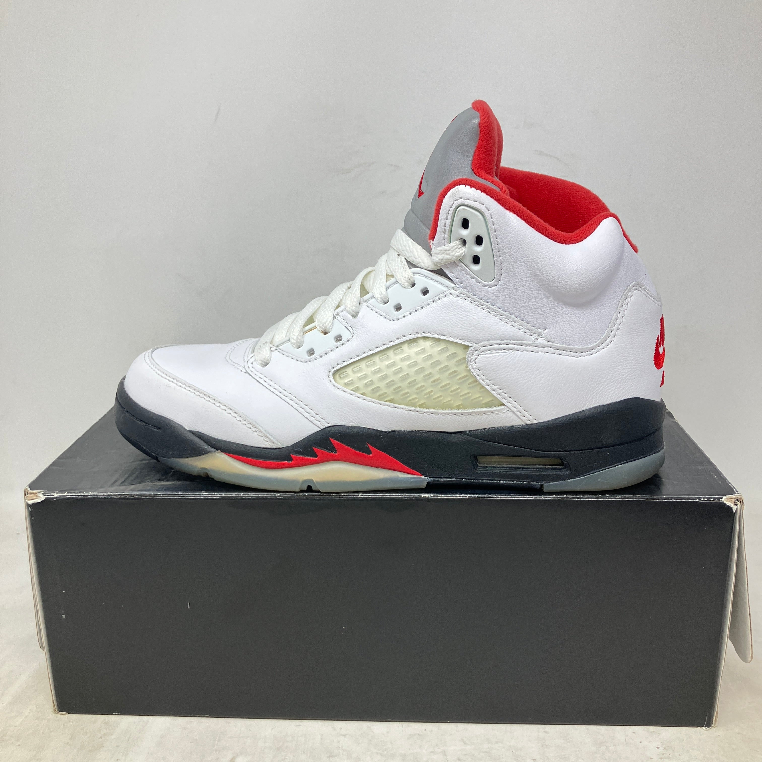 Jordan 5 Retro Fire Red Silver Tongue (2020) (GS)
