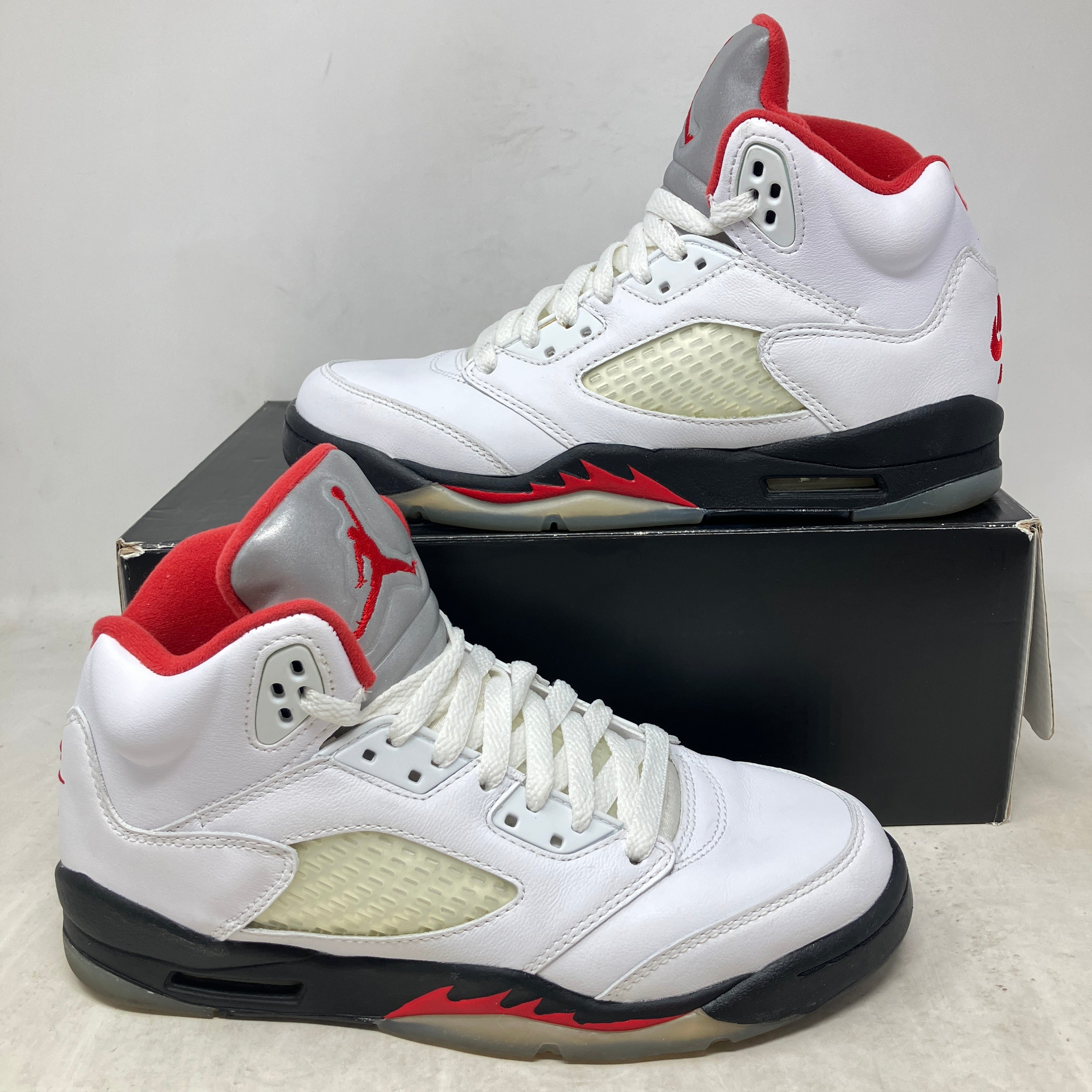 Jordan 5 Retro Fire Red Silver Tongue (2020) (GS)