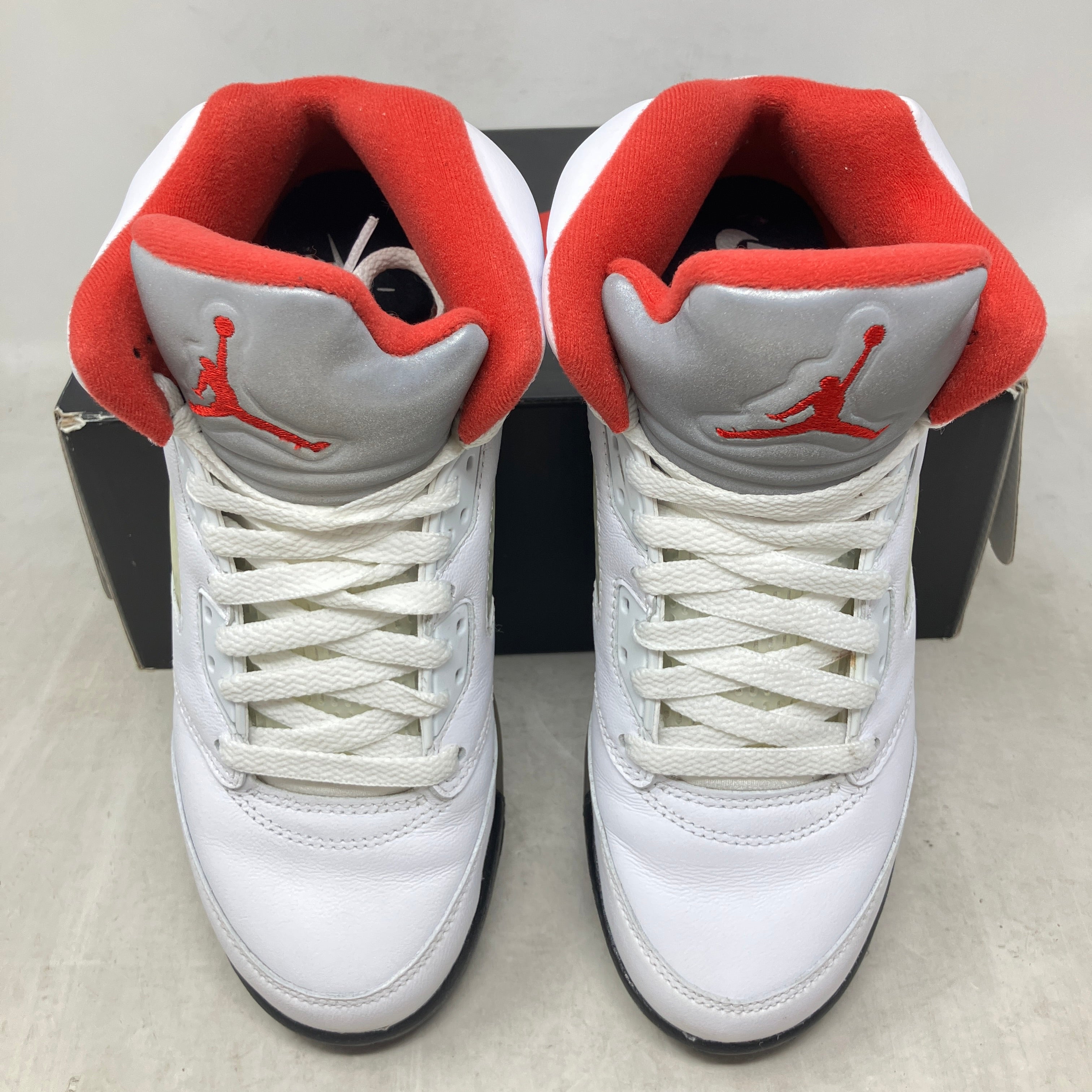 Jordan 5 Retro Fire Red Silver Tongue (2020) (GS)
