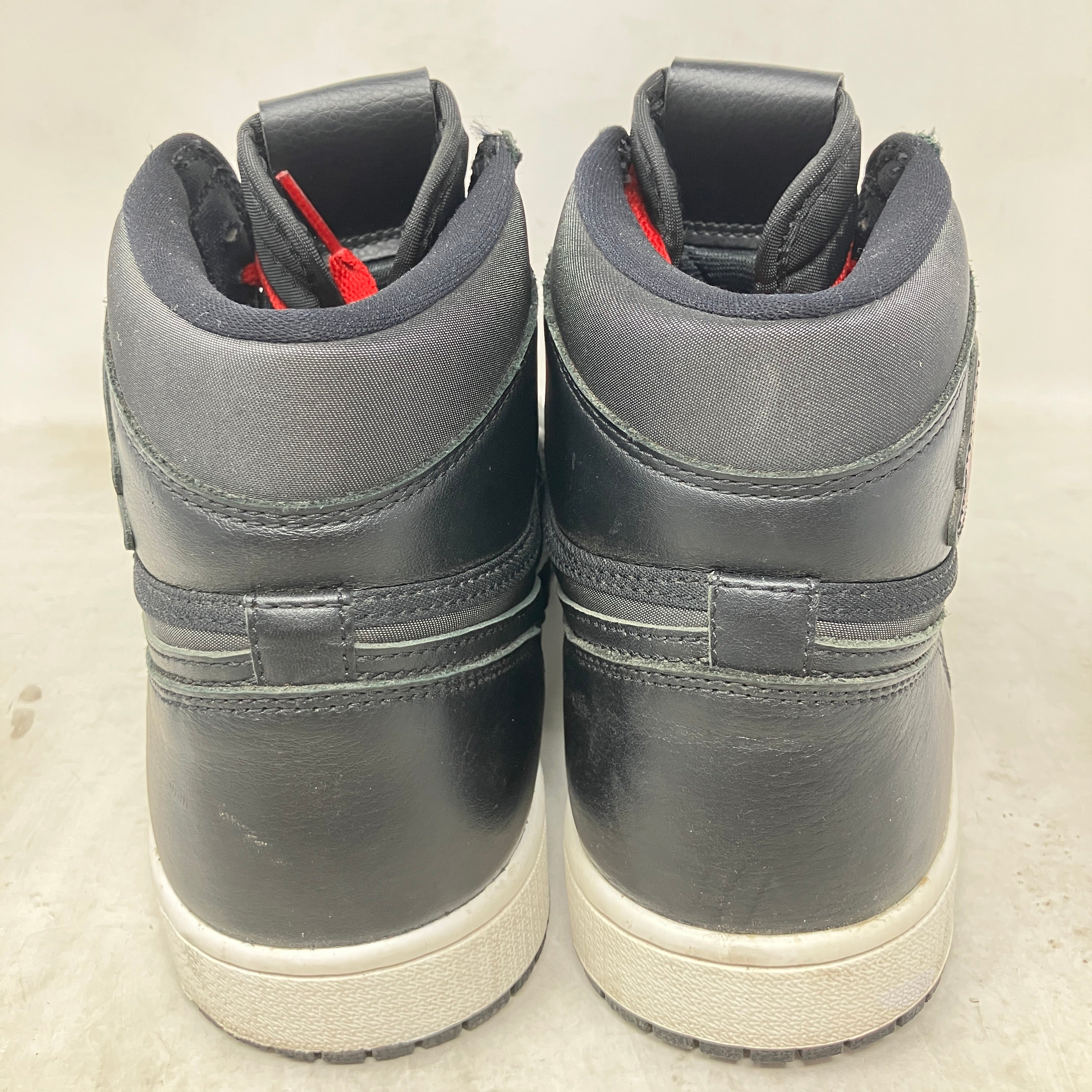 Jordan 1 Retro High Black Satin Gym Red