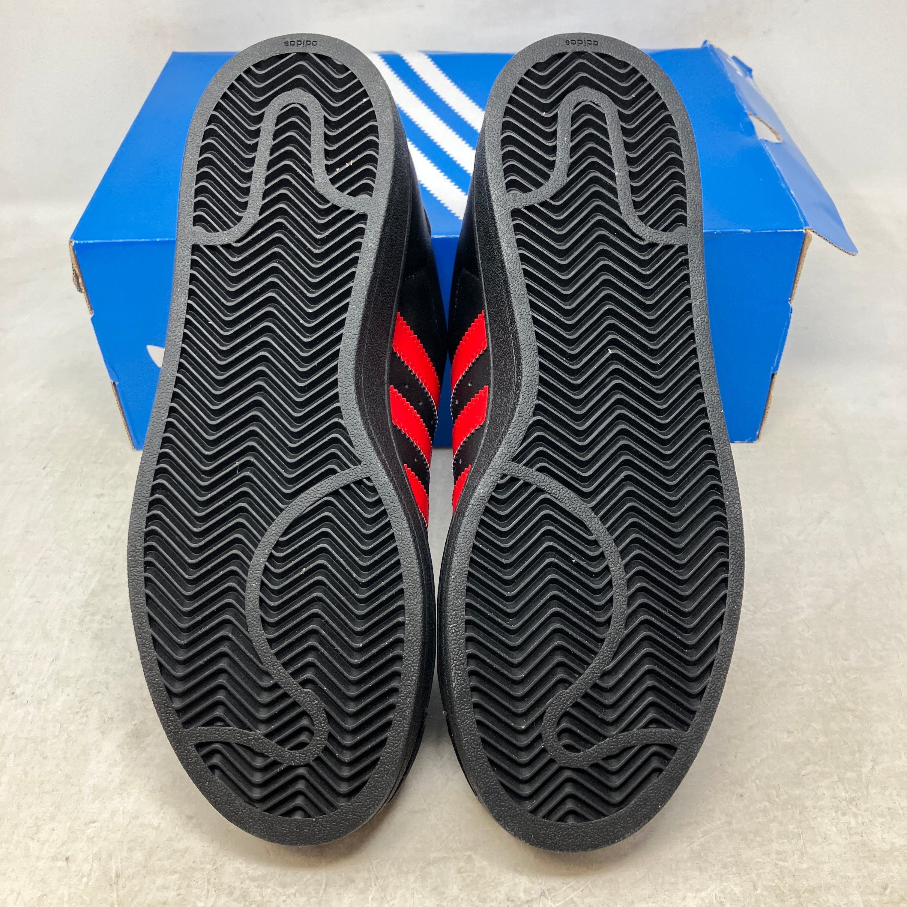 adidas Superstar II Black Better Scarlet