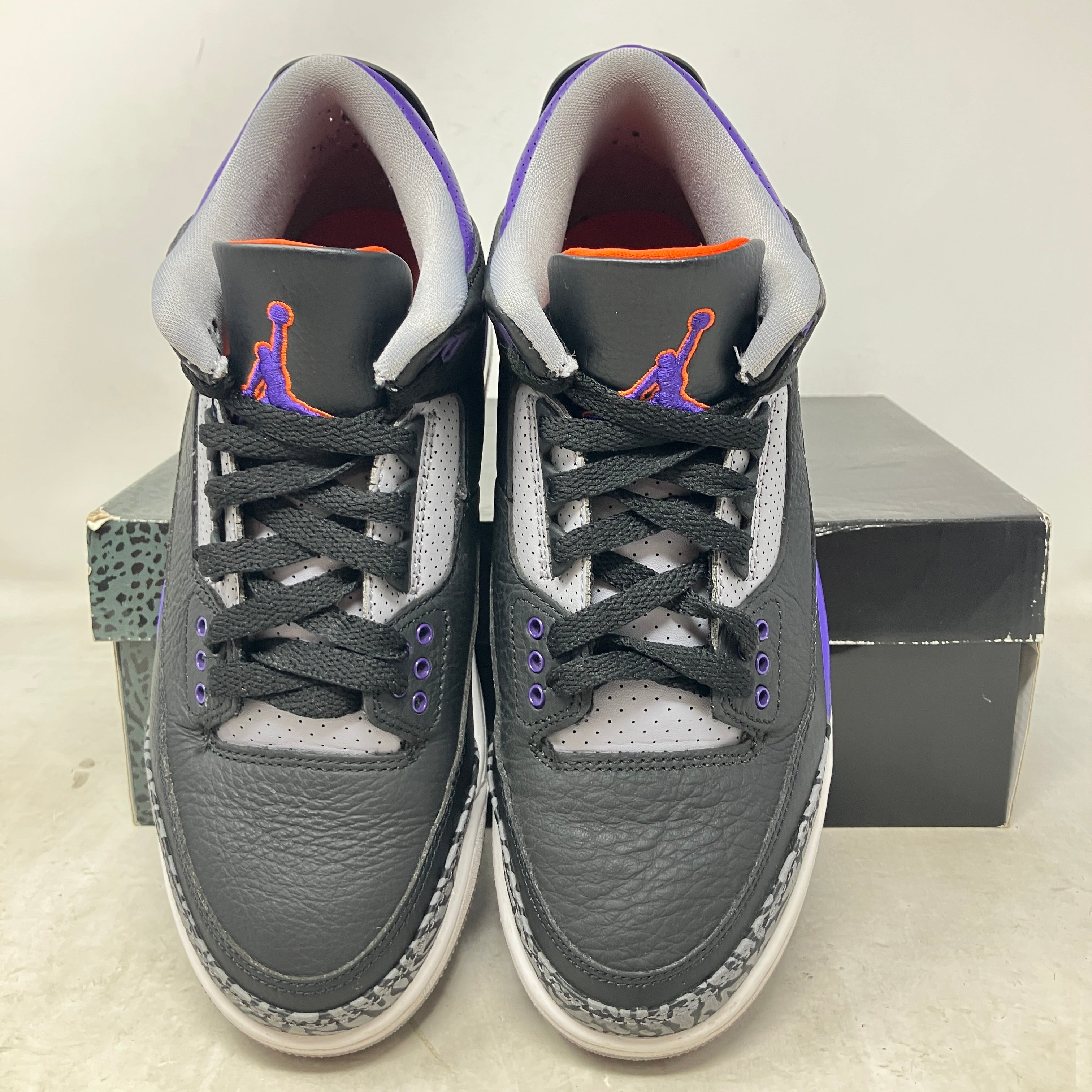 Jordan 3 Retro Black Court Purple