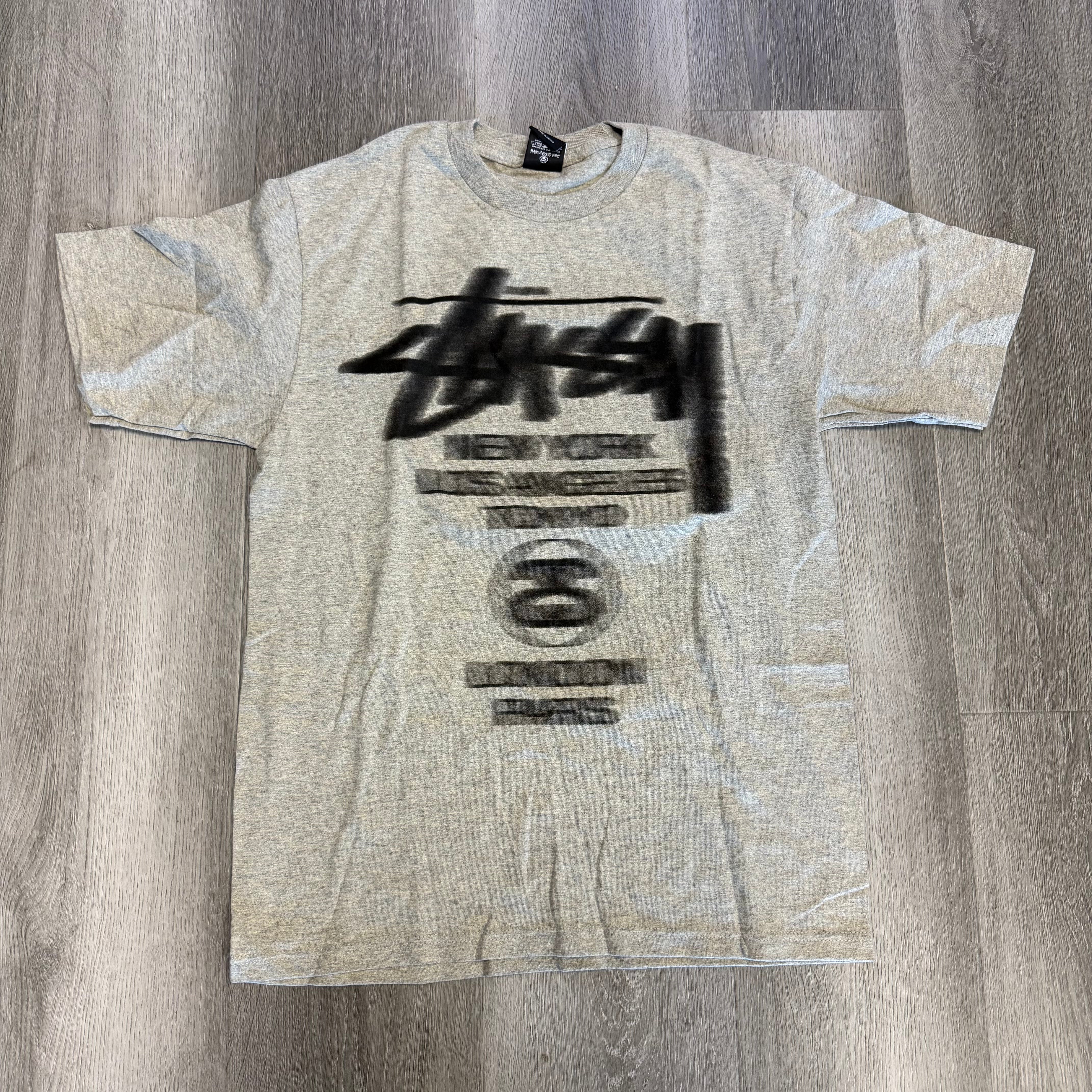 Stussy Blur World Tour Tee Grey