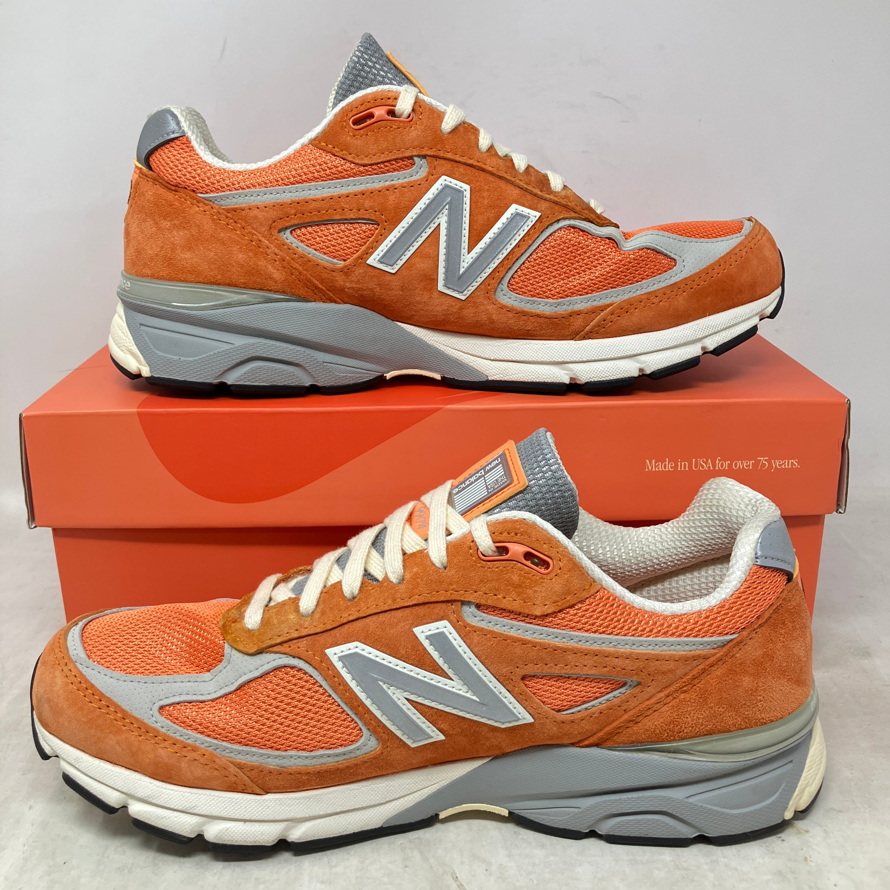 New Balance 990v4 MiUSA Aime Leon Dore Red Clay