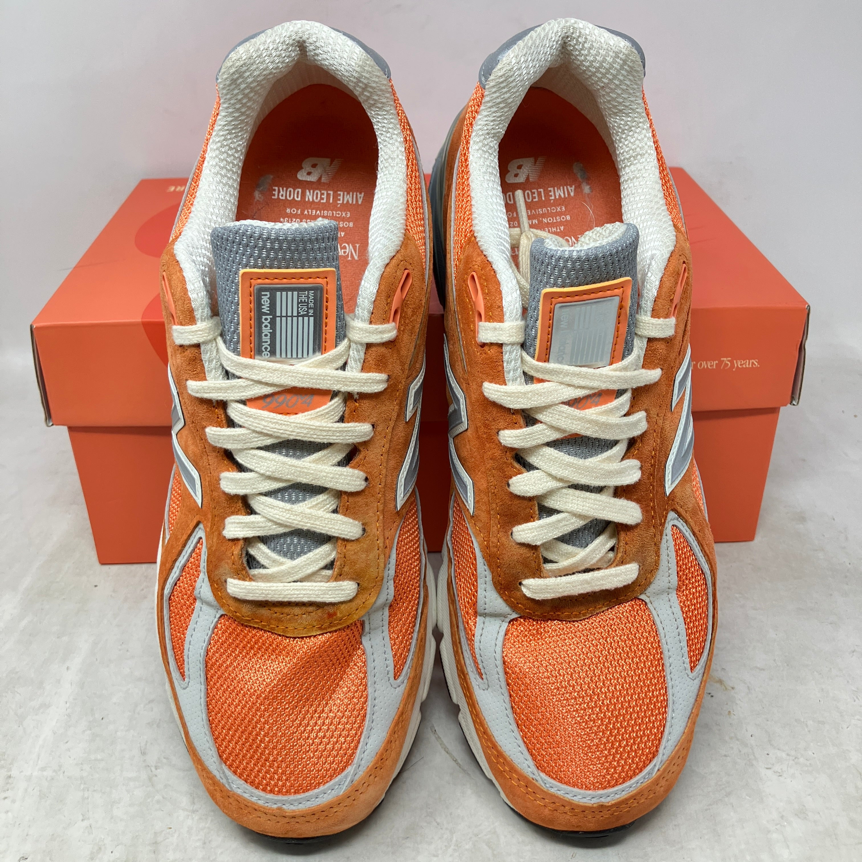 New Balance 990v4 MiUSA Aime Leon Dore Red Clay