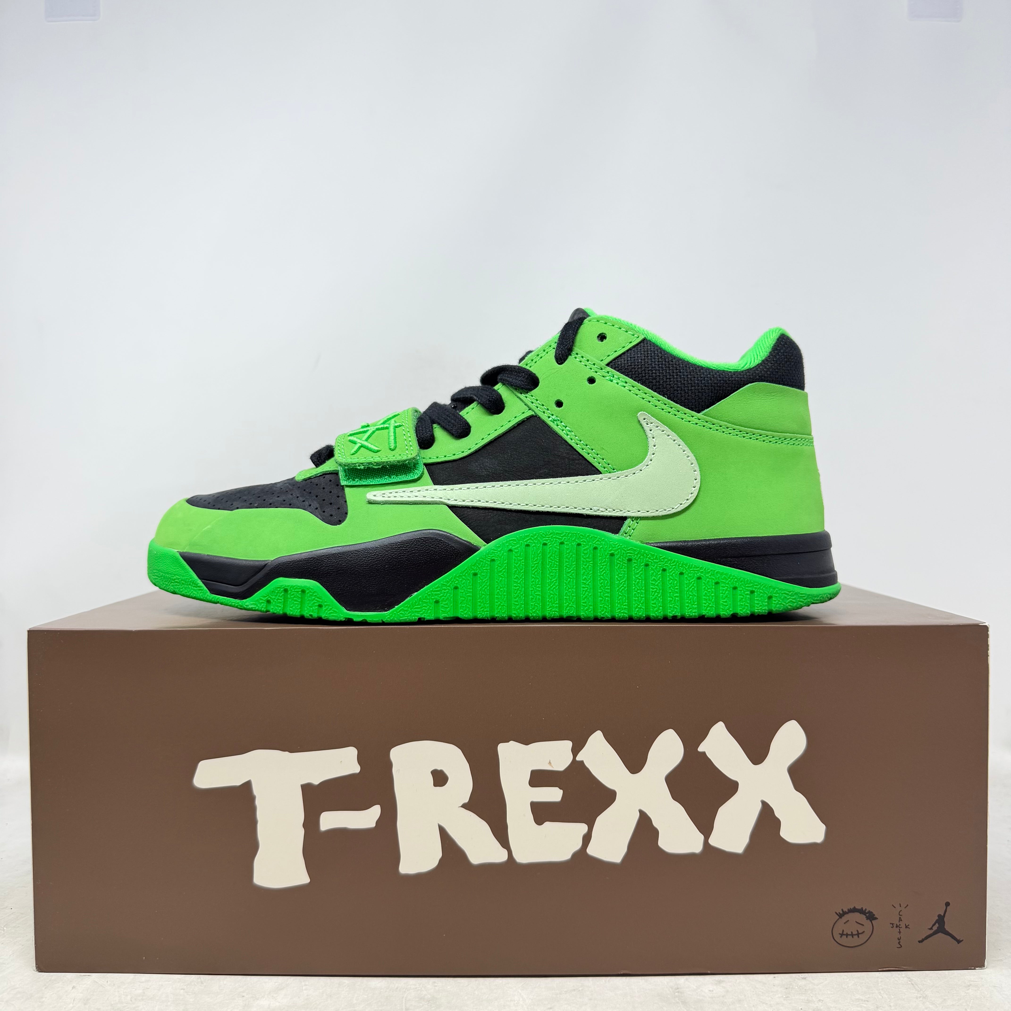 Jordan CJ1 T-Rexx Travis Scott Green Spark