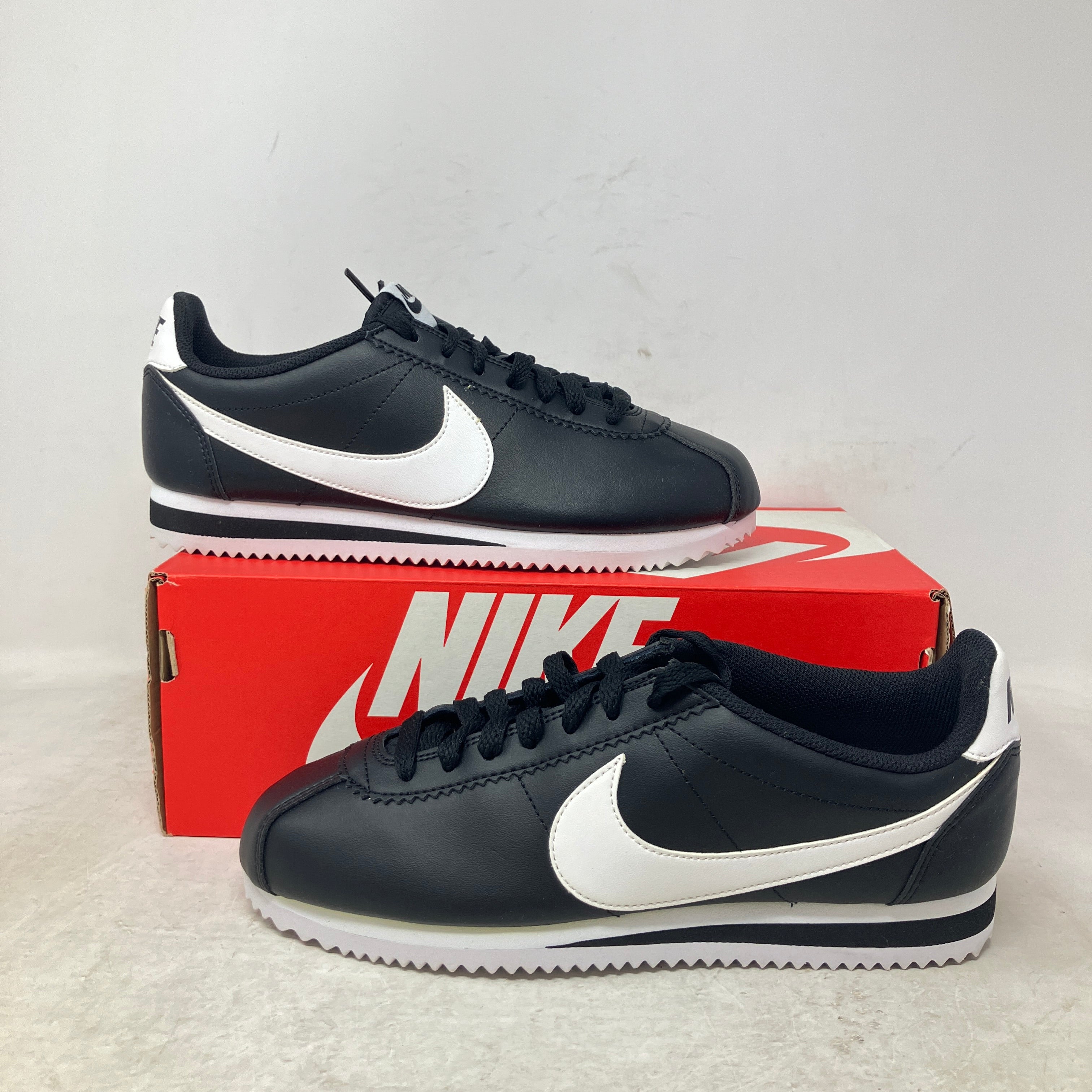 Nike Classic Cortez Black White (Women's)