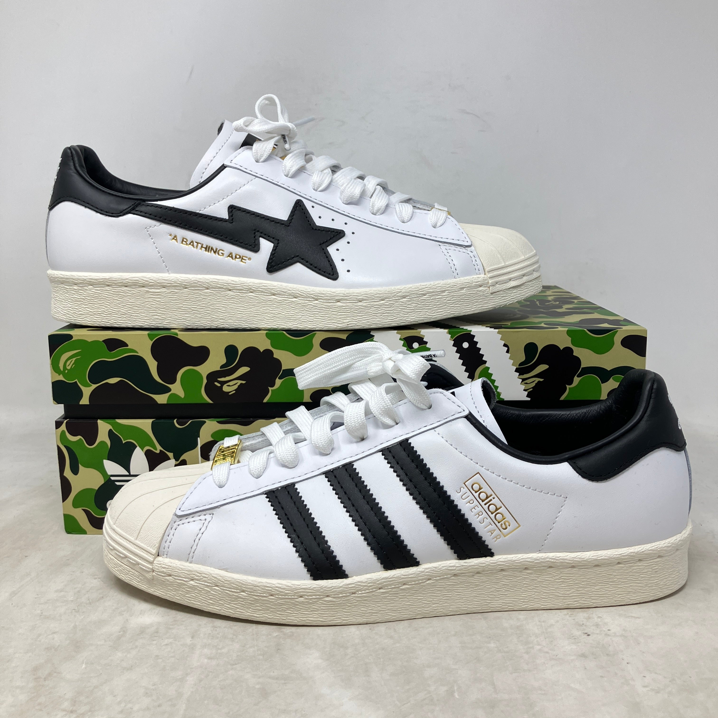 adidas Superstar 80s Bape White Black