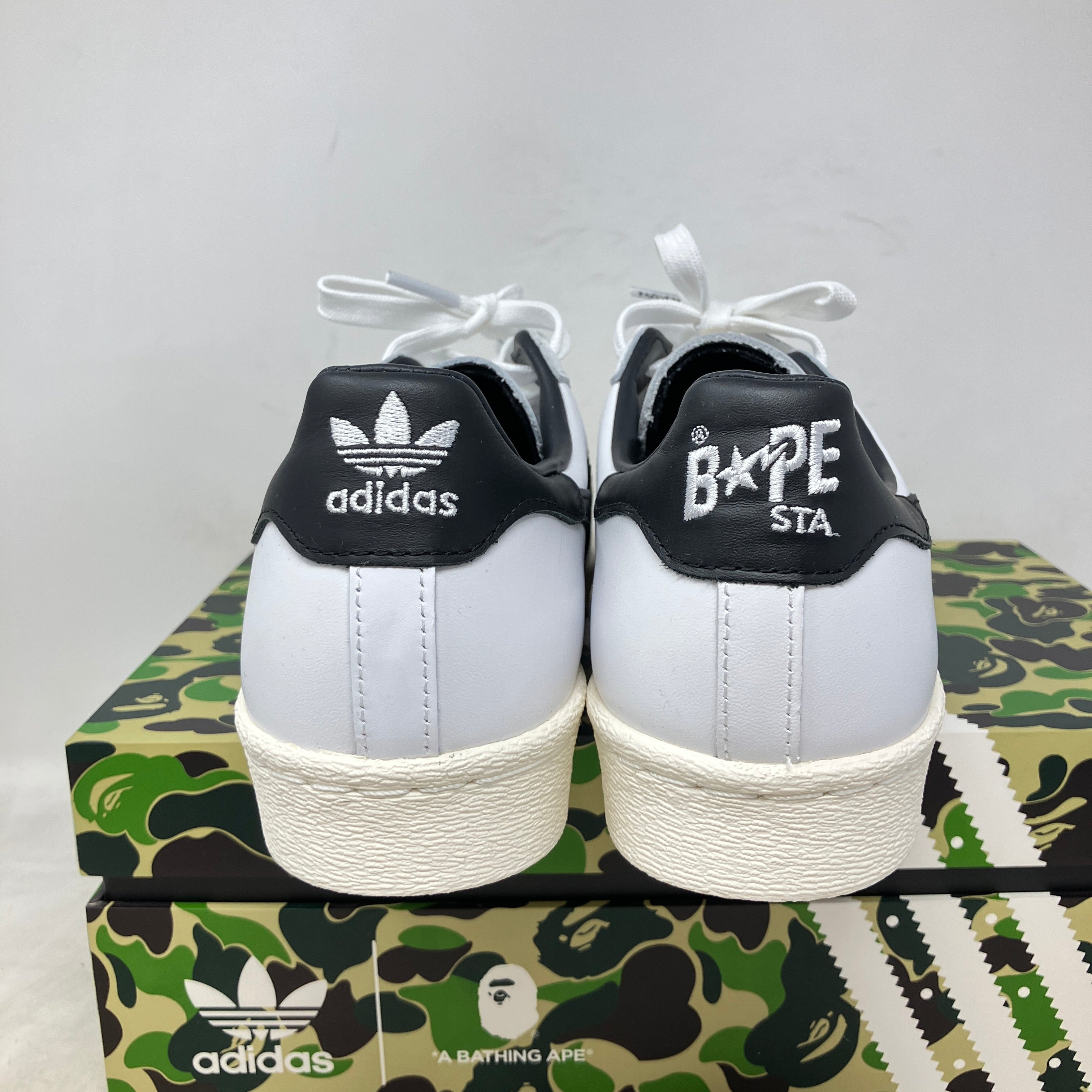 adidas Superstar 80s Bape White Black