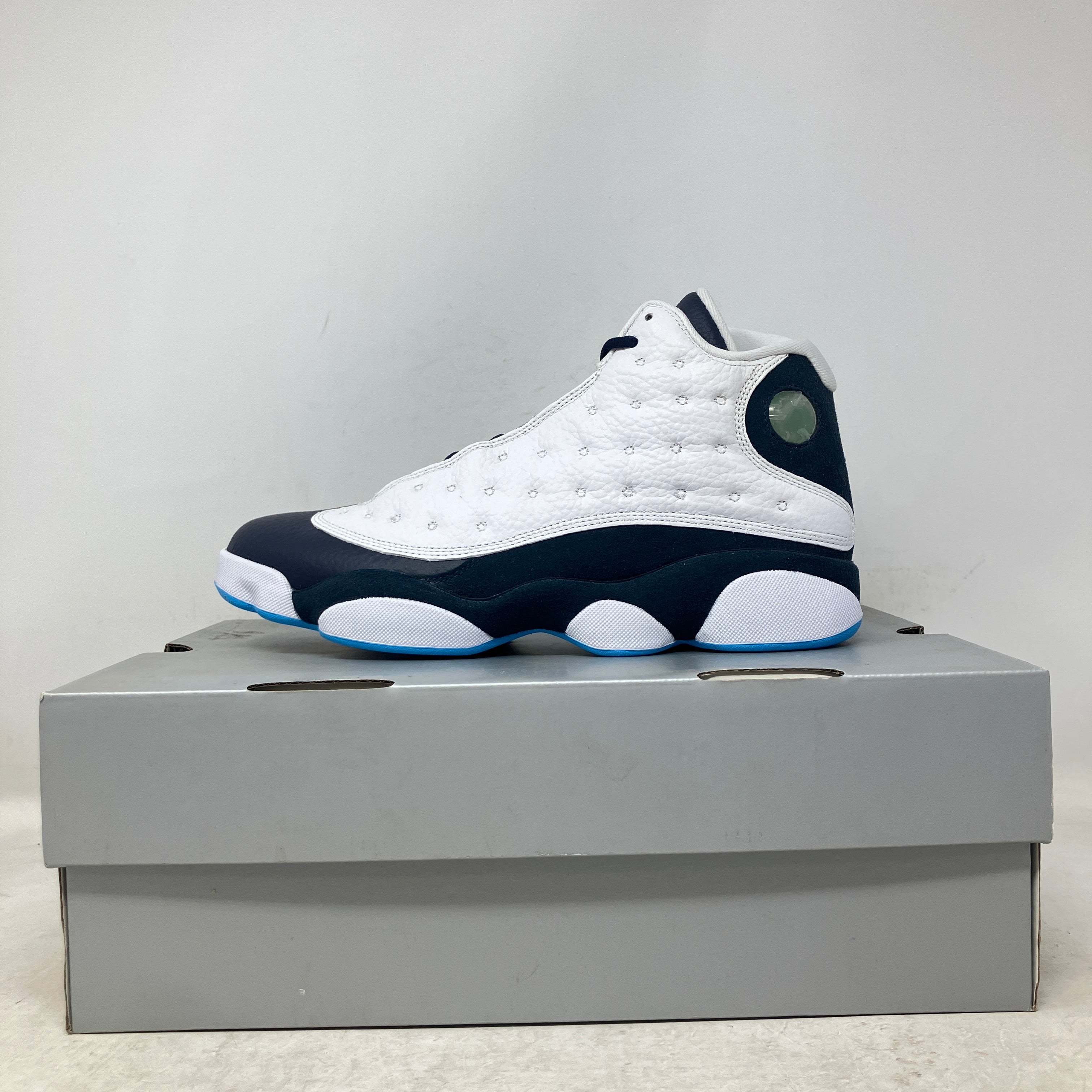Jordan 13 Retro Obsidian Powder Blue White