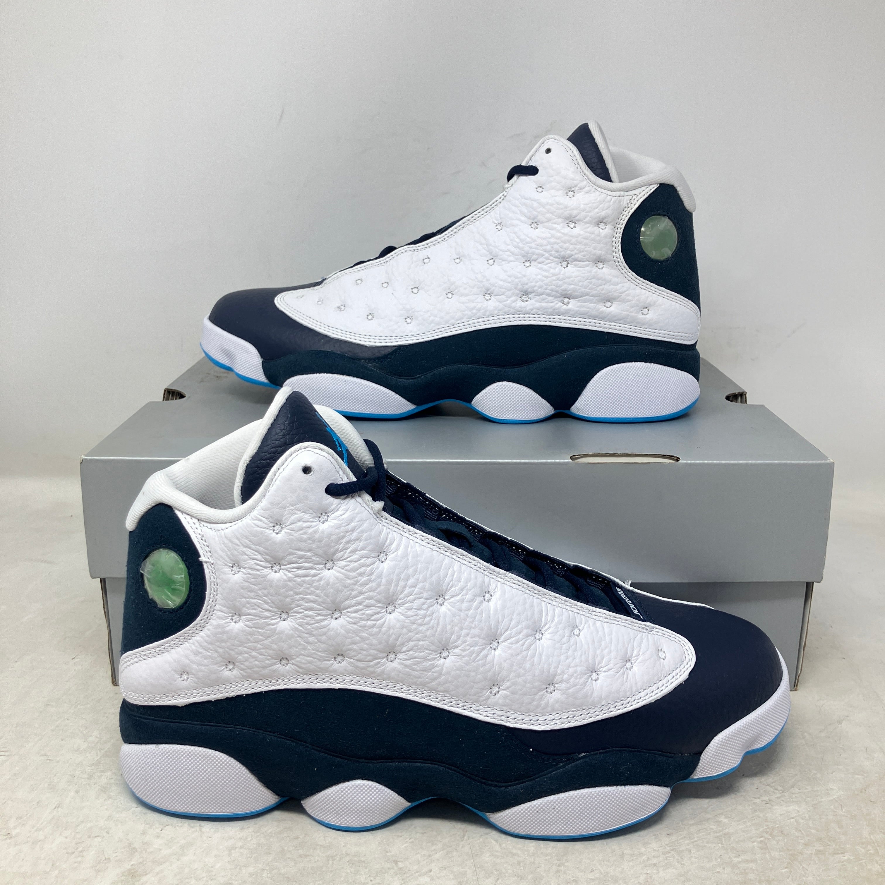 Jordan 13 Retro Obsidian Powder Blue White