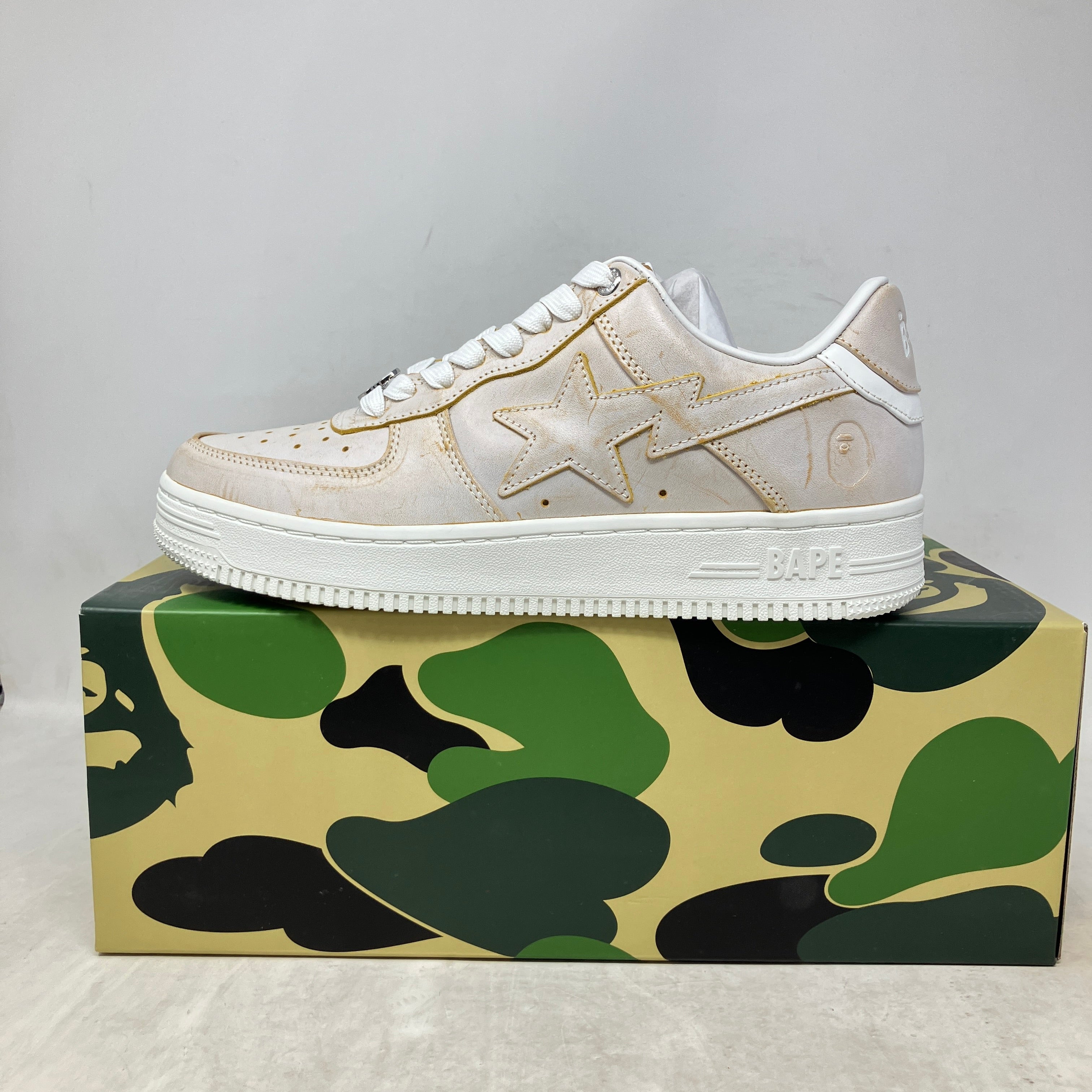 A Bathing Ape Bape Sta Wear Away Paint Beige