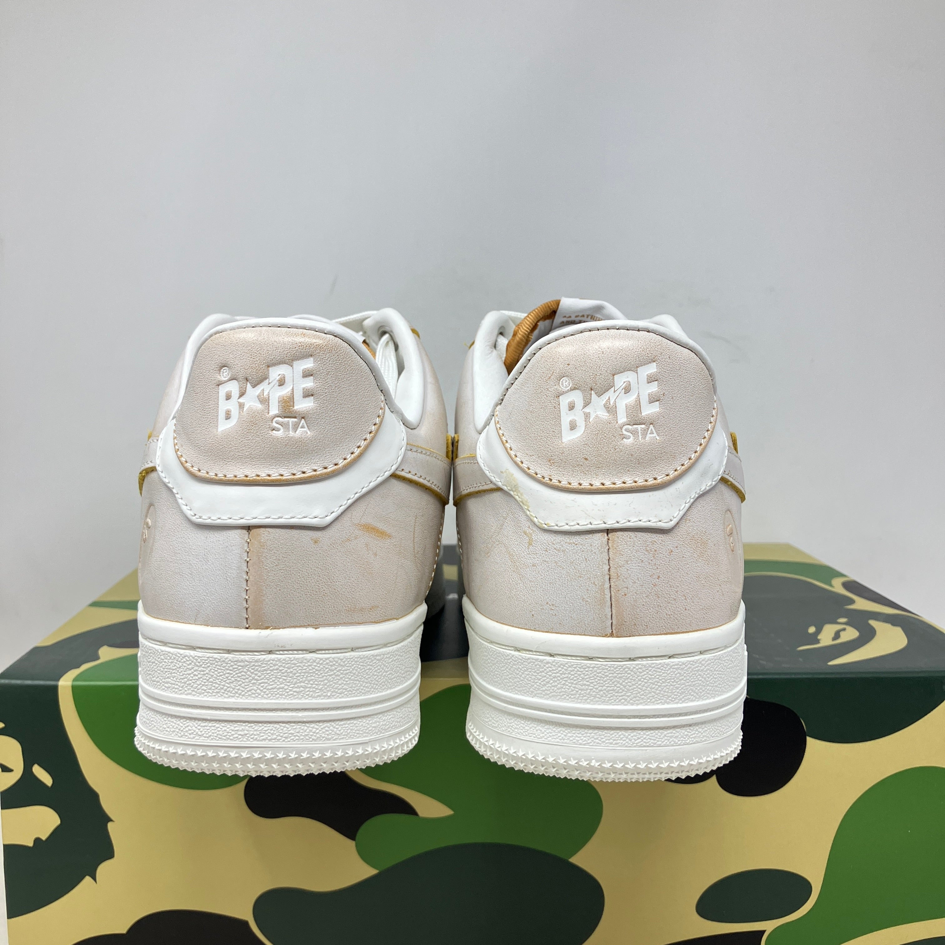 A Bathing Ape Bape Sta Wear Away Paint Beige