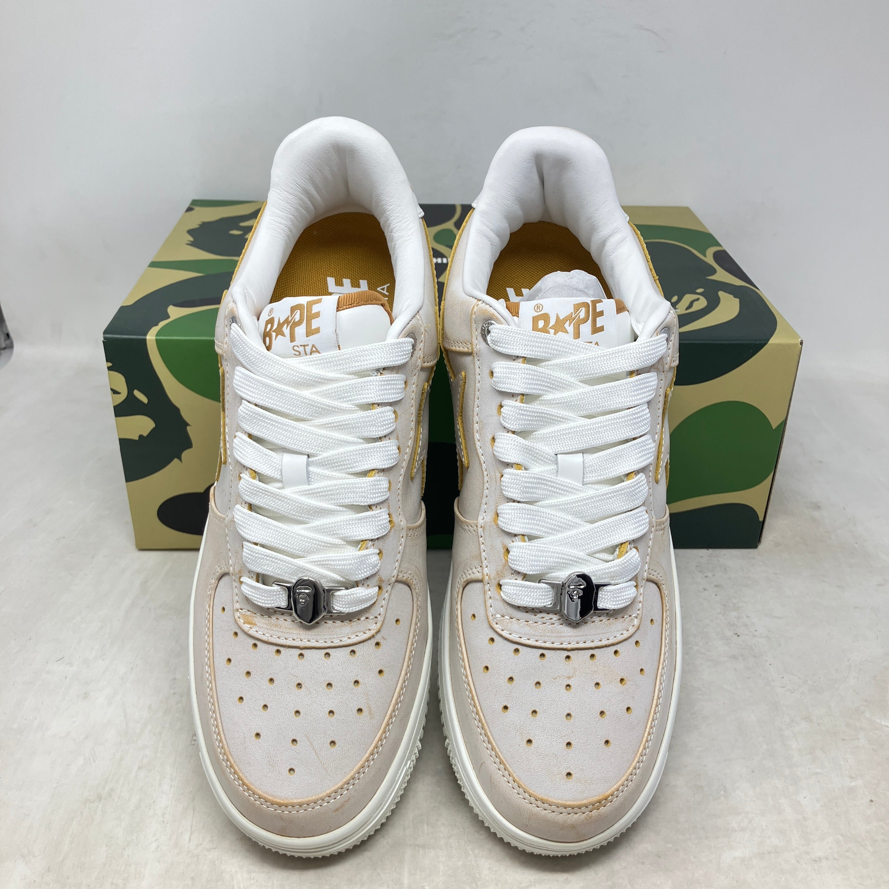 A Bathing Ape Bape Sta Wear Away Paint Beige