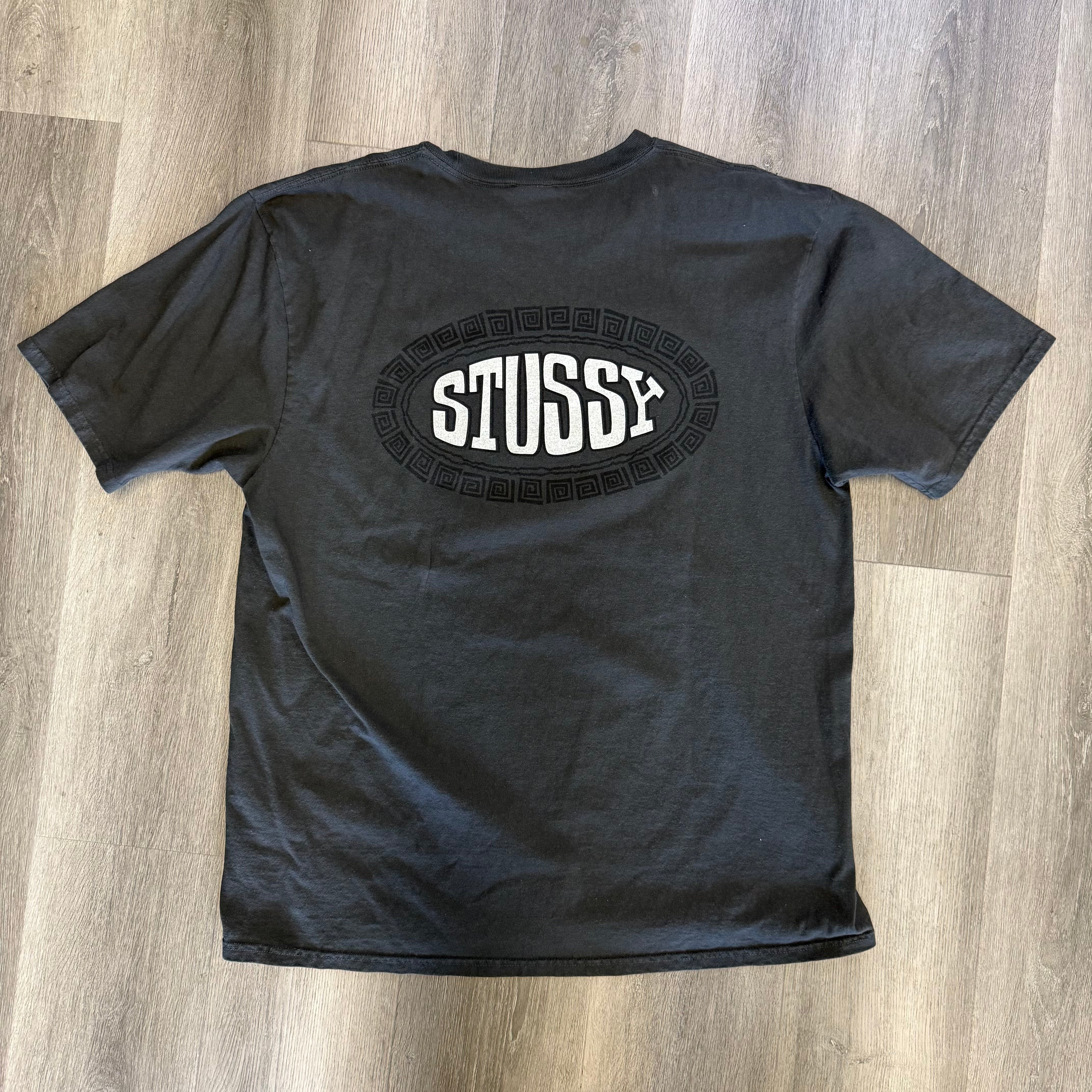 Stussy Tile Oval Pigment Dyed Black