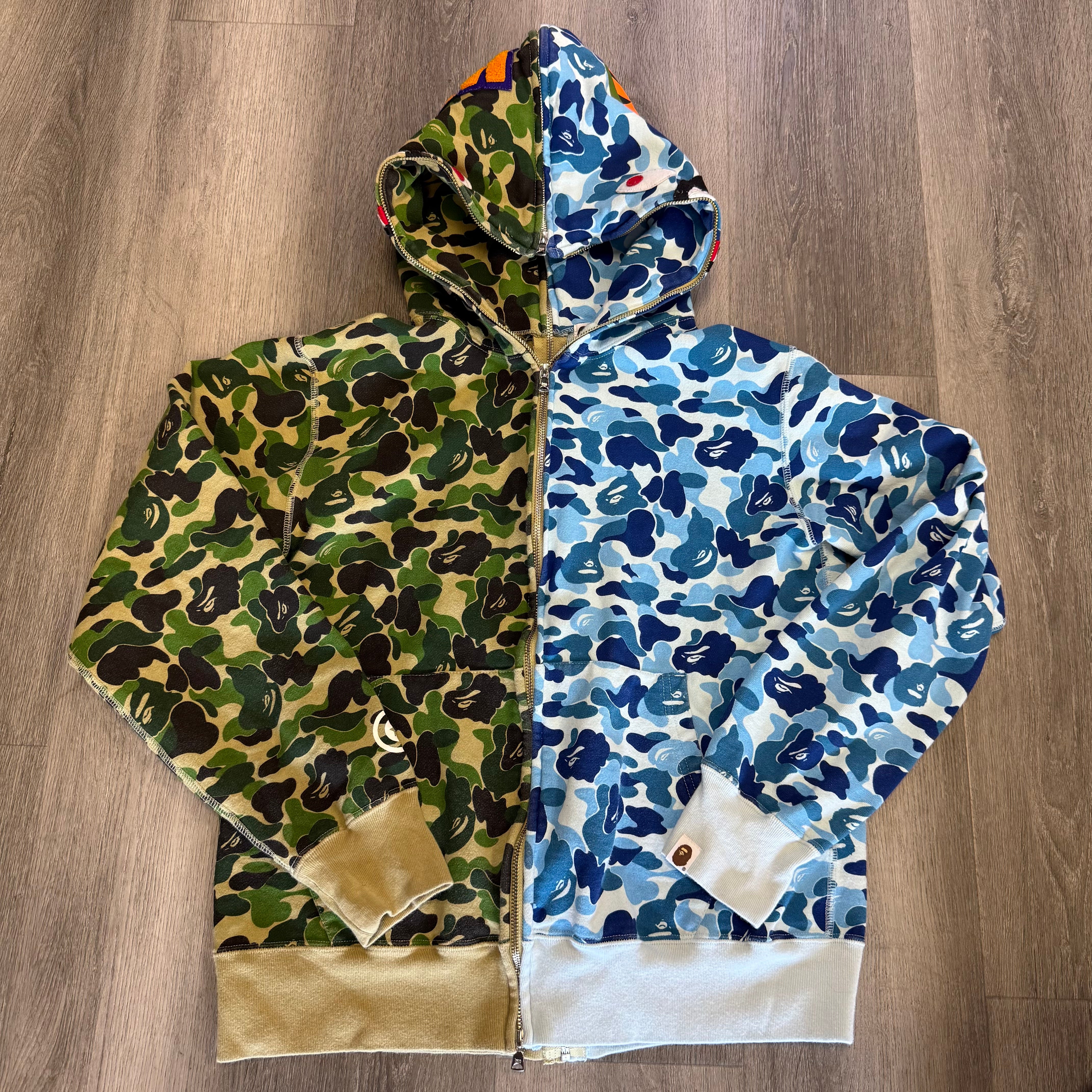BAPE ABC Camo Separate Shark Full Zip Hoodie