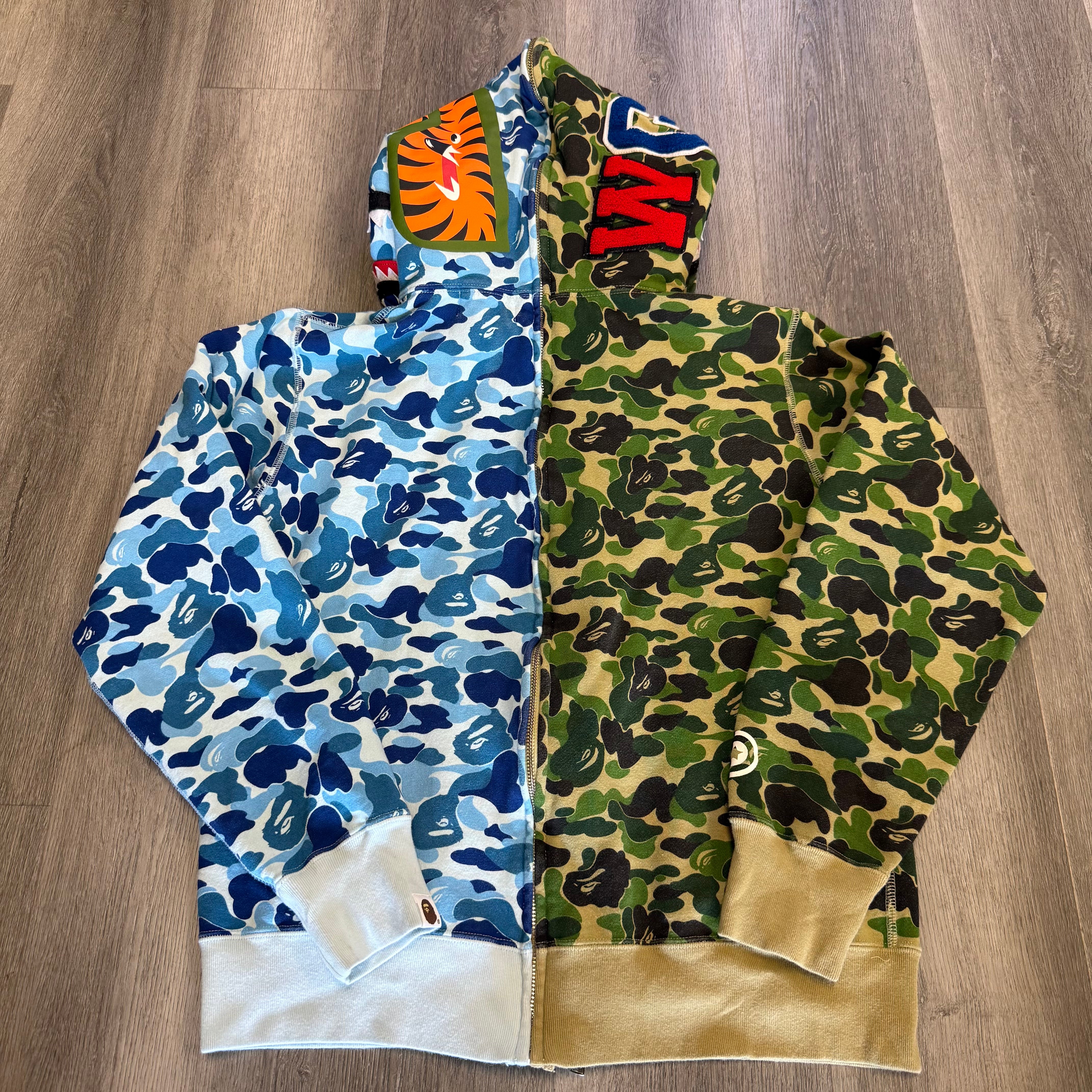 BAPE ABC Camo Separate Shark Full Zip Hoodie