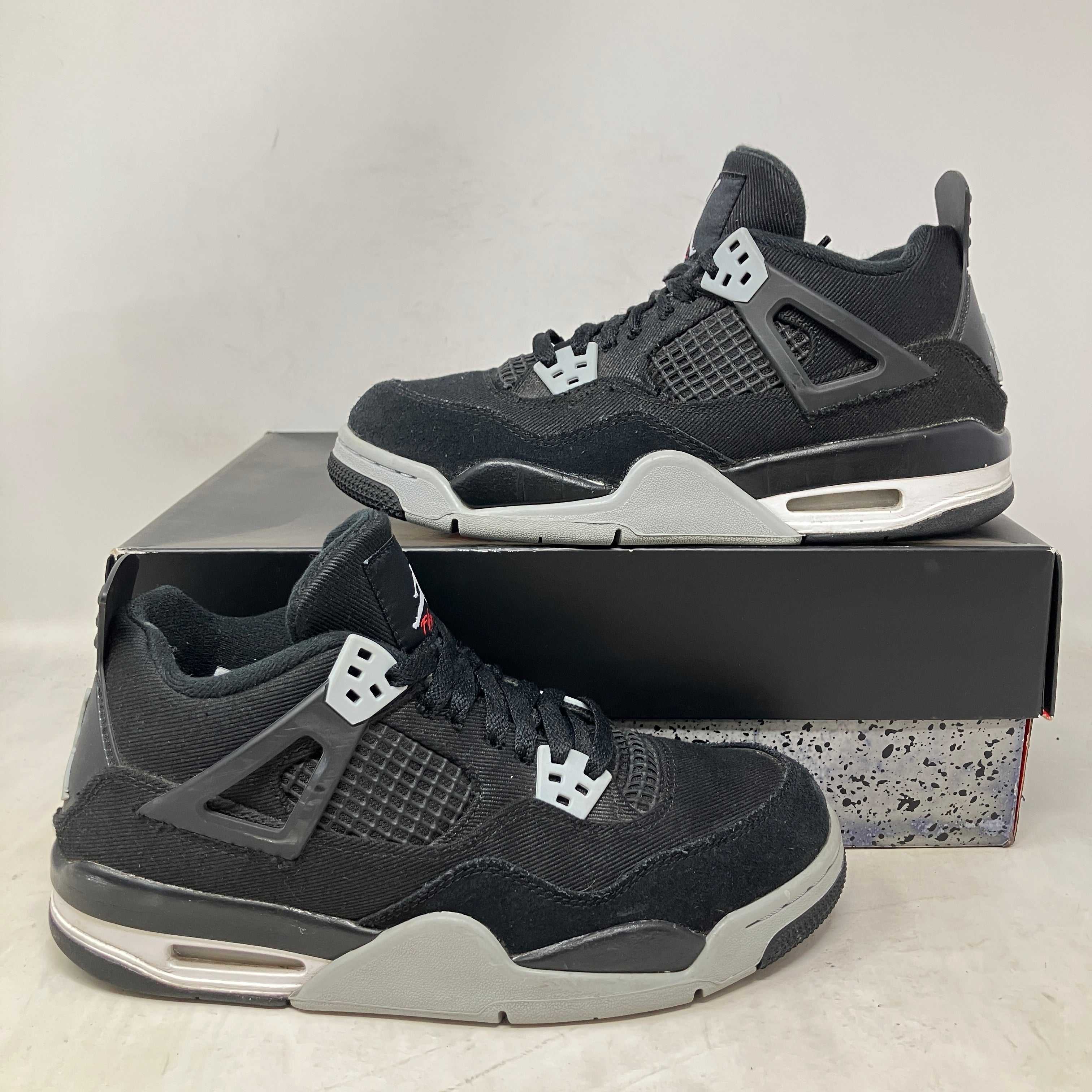 Jordan 4 Retro Black Canvas (GS)