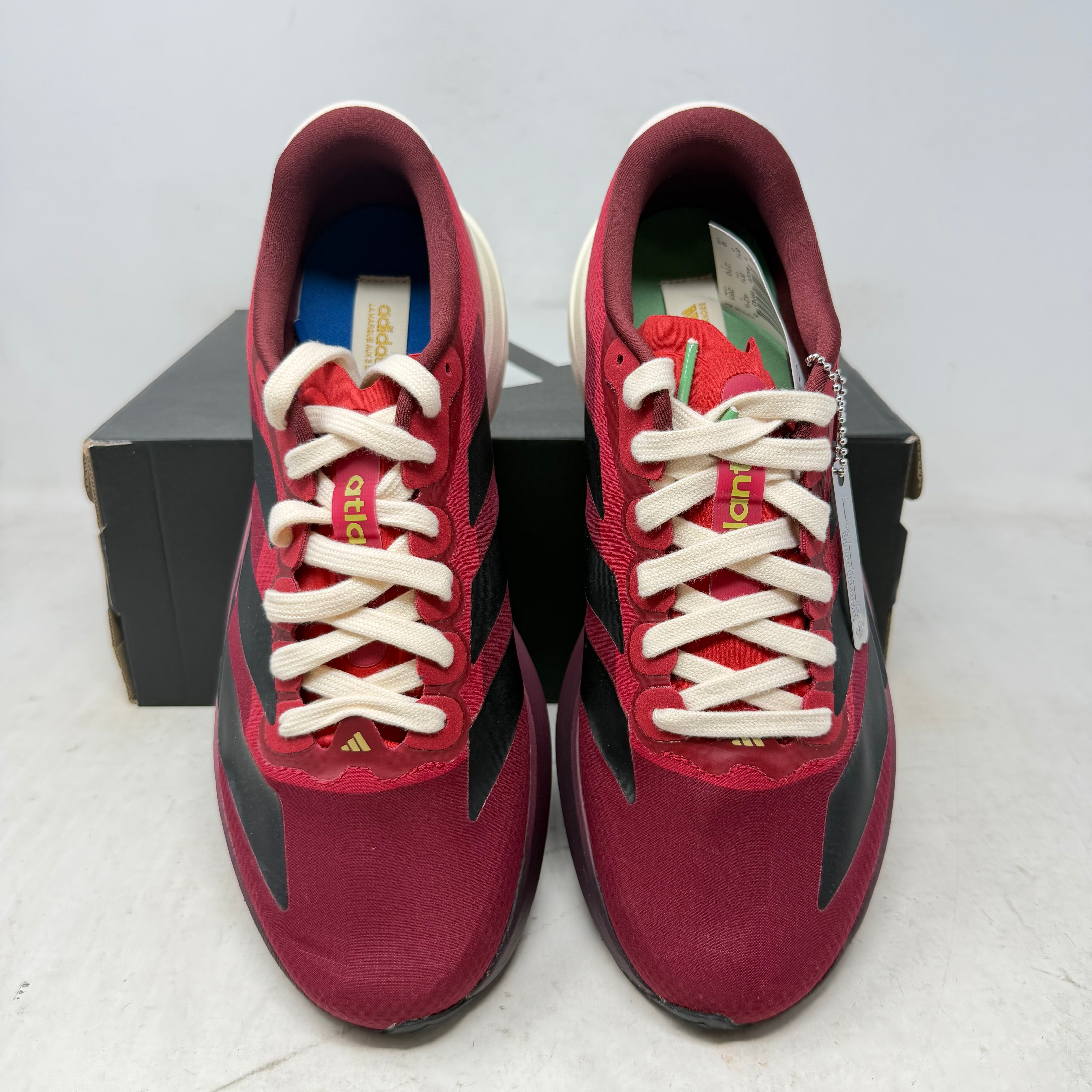 adidas Adizero Evo SL The Whitaker Group Do Not Duplicate 404 Peachtree Red Black