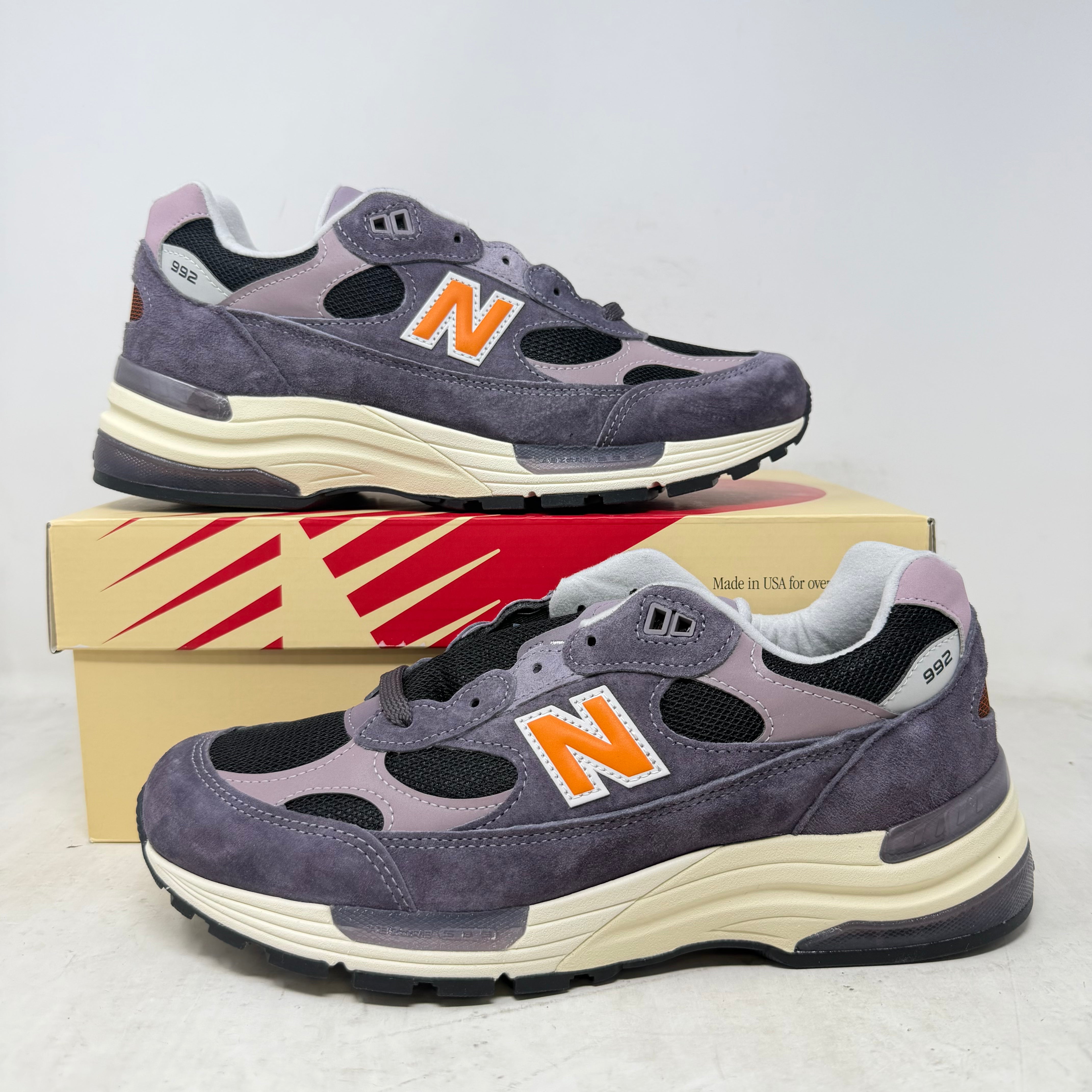 New Balance 992 MiUSA Dark Ice Wine Black