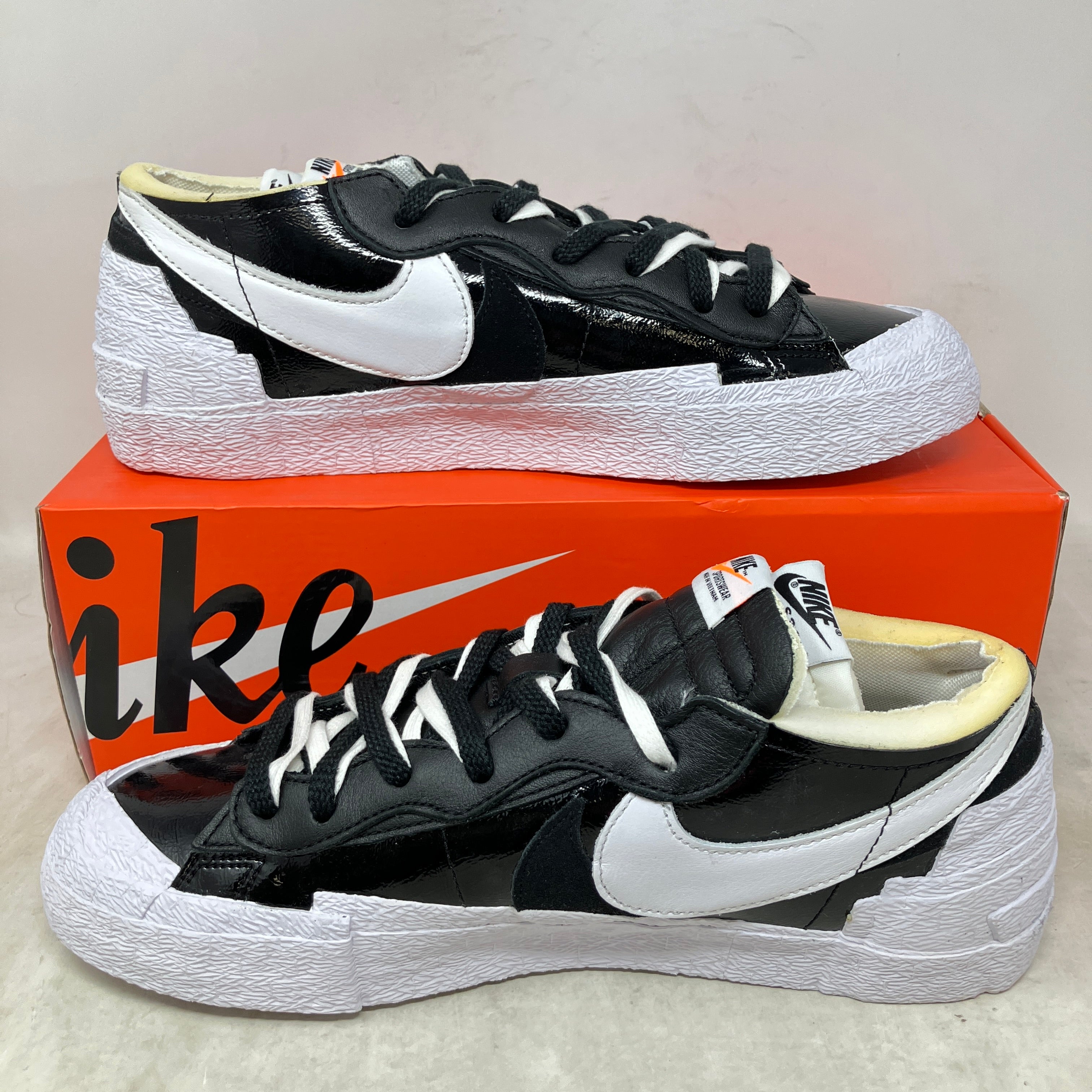Nike Blazer Low Sacai Black Patent Leather