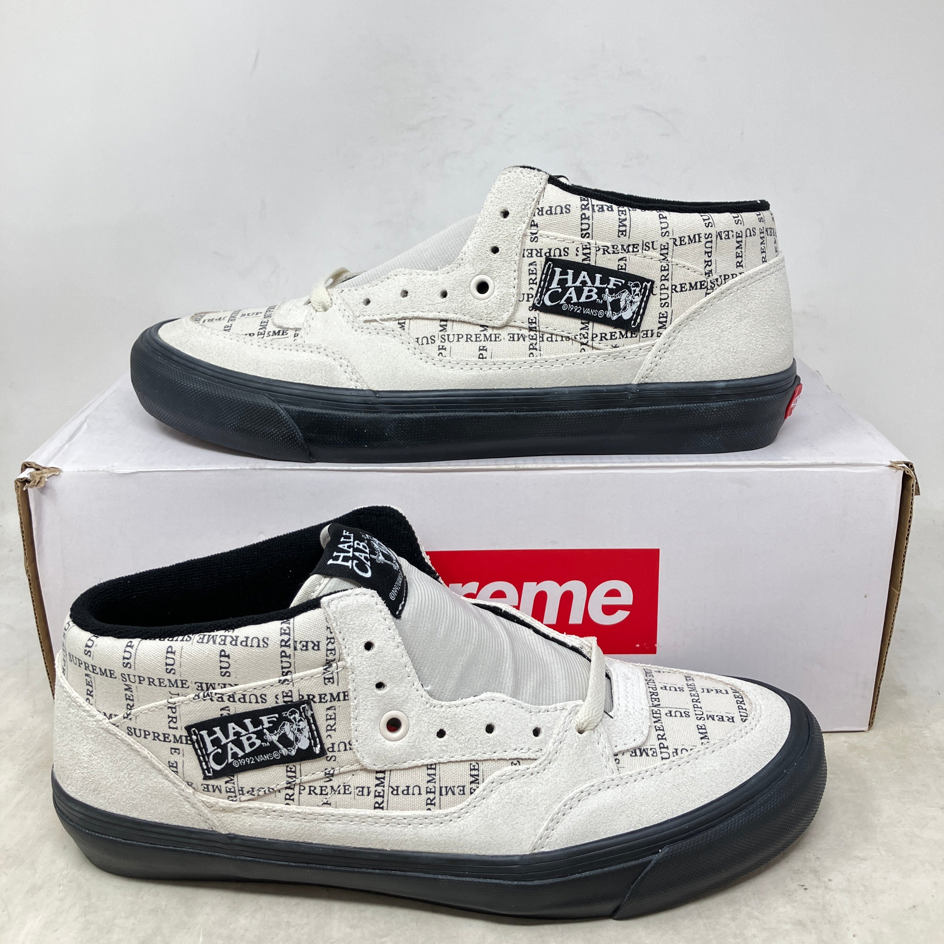 Vans Half Cab Supreme Grid White