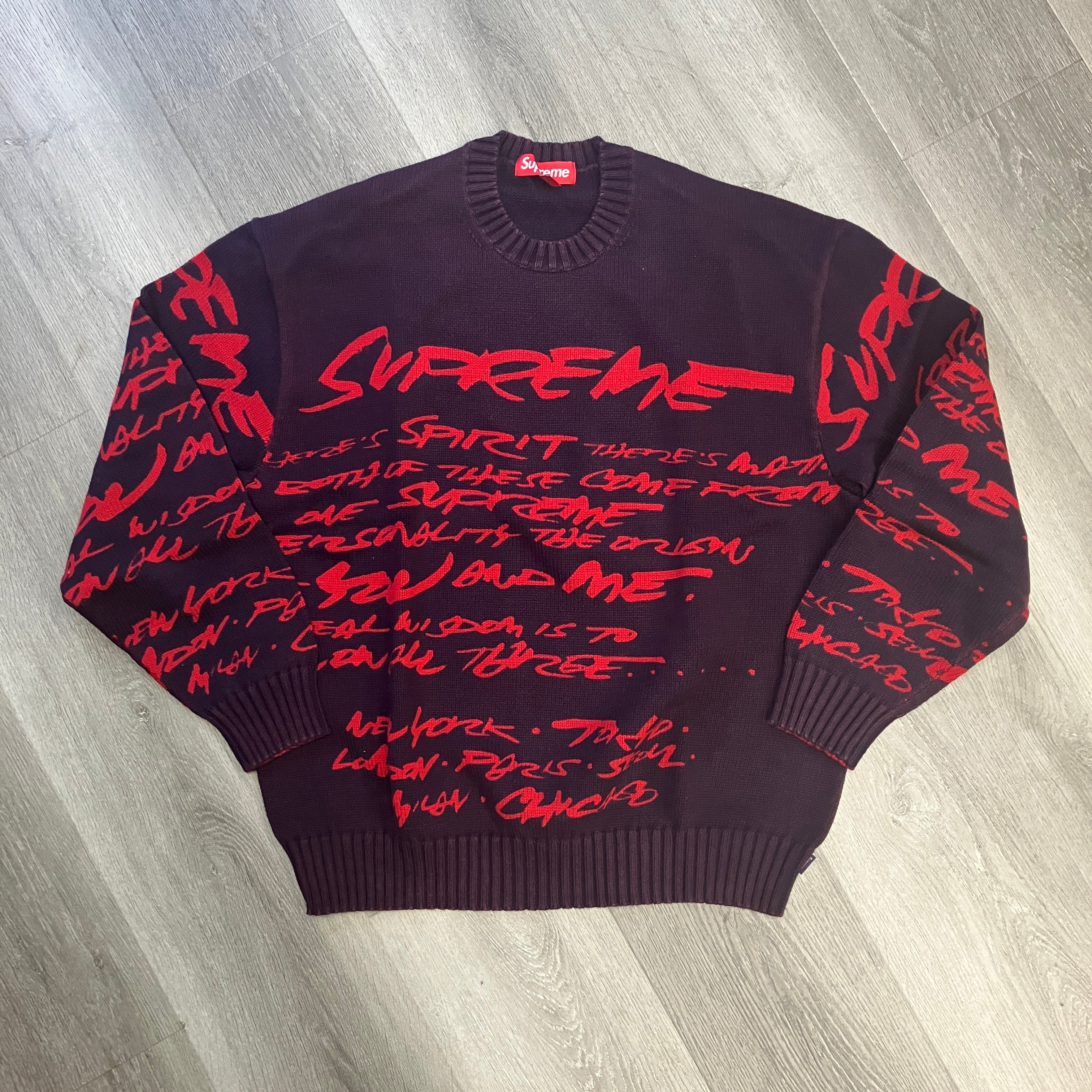 supreme futura Supreme Futura Sweater Navy – Hidden Realm