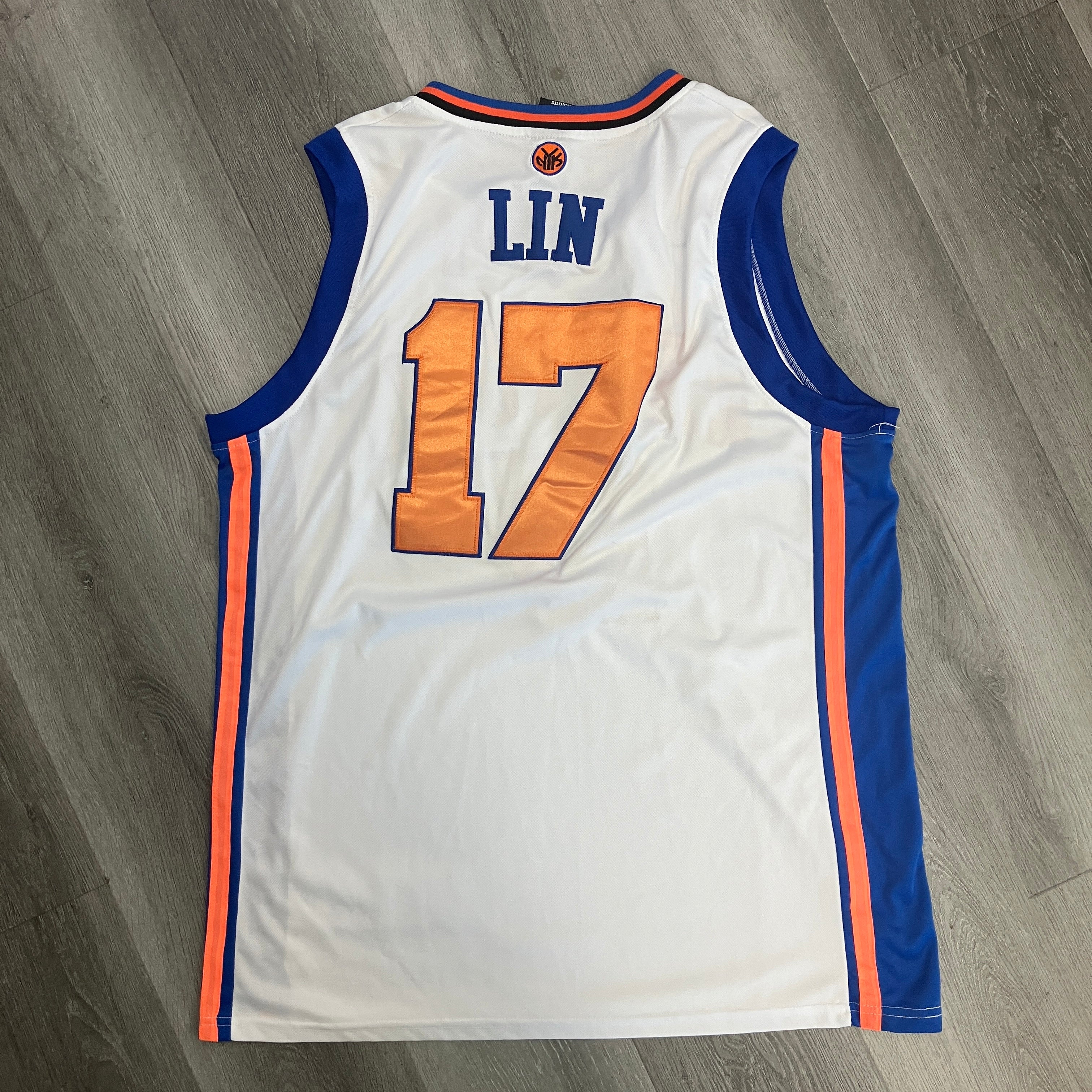 Vintage 2000s New York Knicks Jeremy Lin Adidas Jersey
