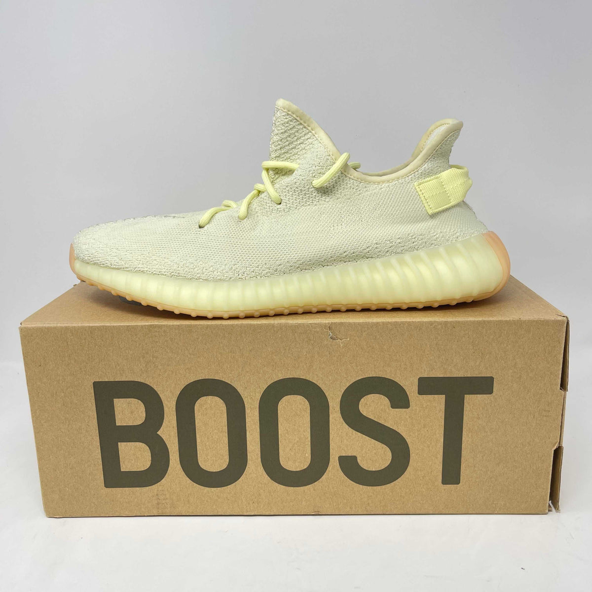 adidas Yeezy Boost 350 V2 Butter sneaker in brand new condition on BOOST box with all accessories included