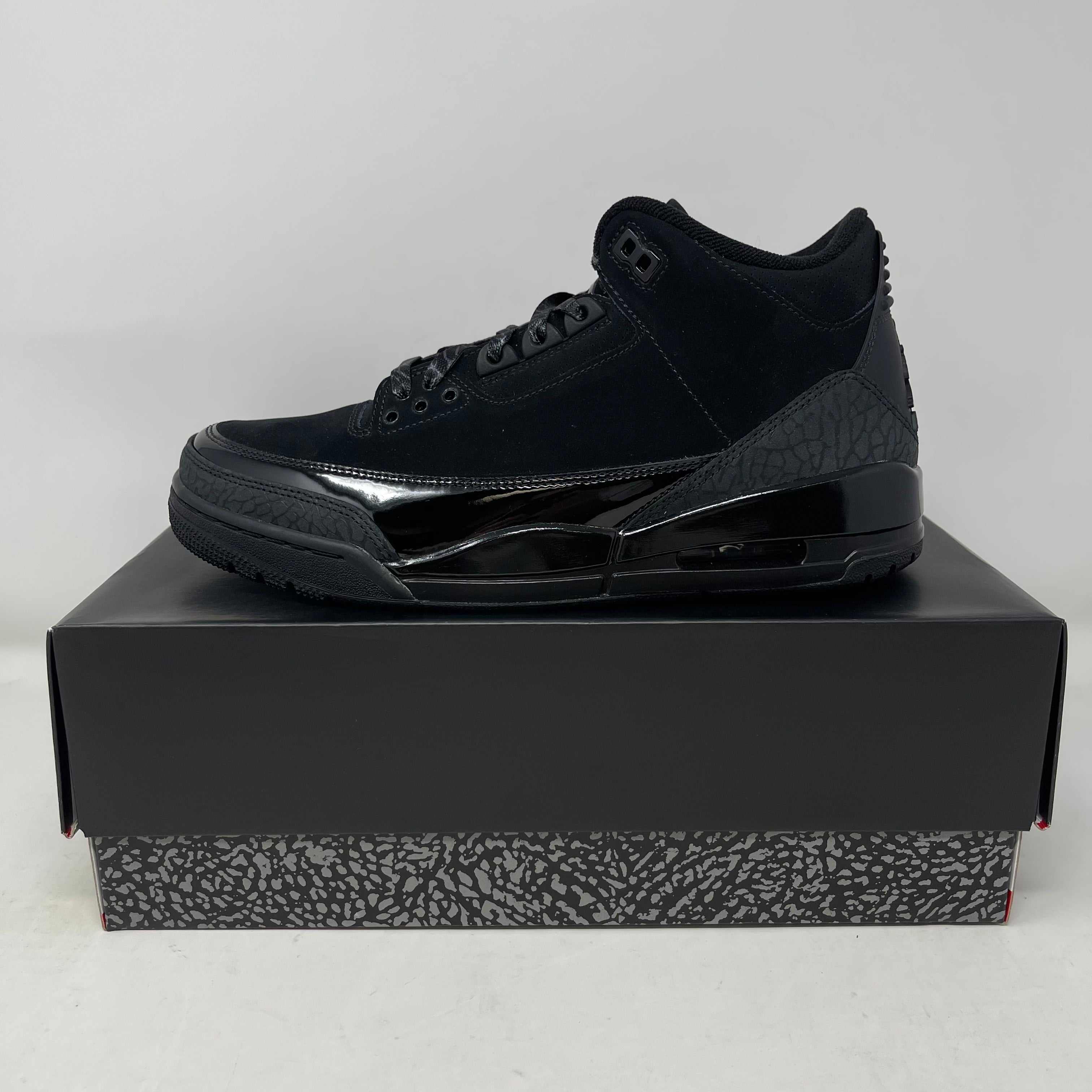 Jordan 3 Retro Black Cat 2025 sneaker, brand new, with box and accessories.