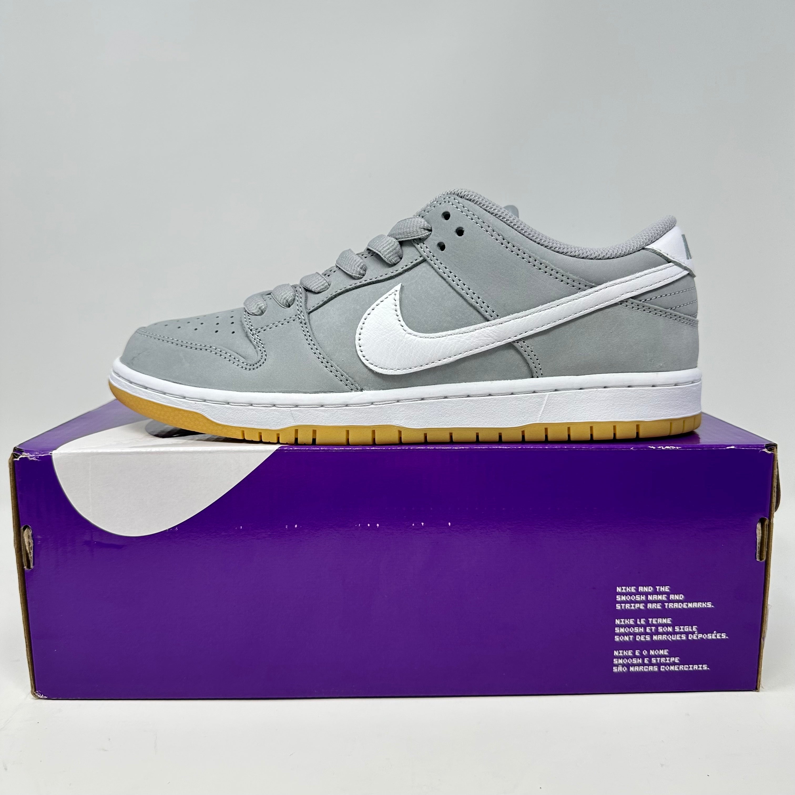 Nike SB Dunk Low Pro ISO Orange Label Wolf Grey Gum