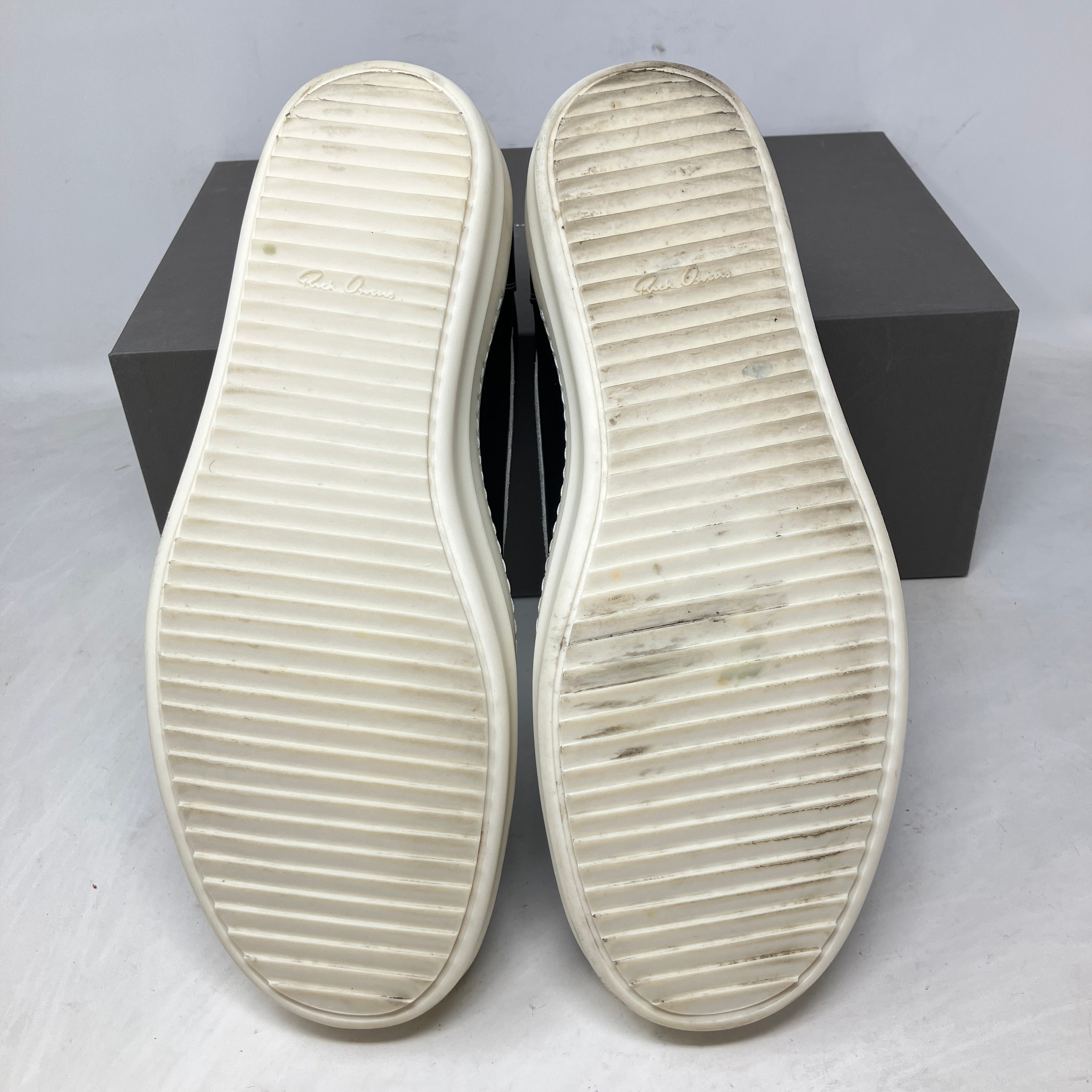 Rick Owens Vintage Leather Sneaker Black Milk