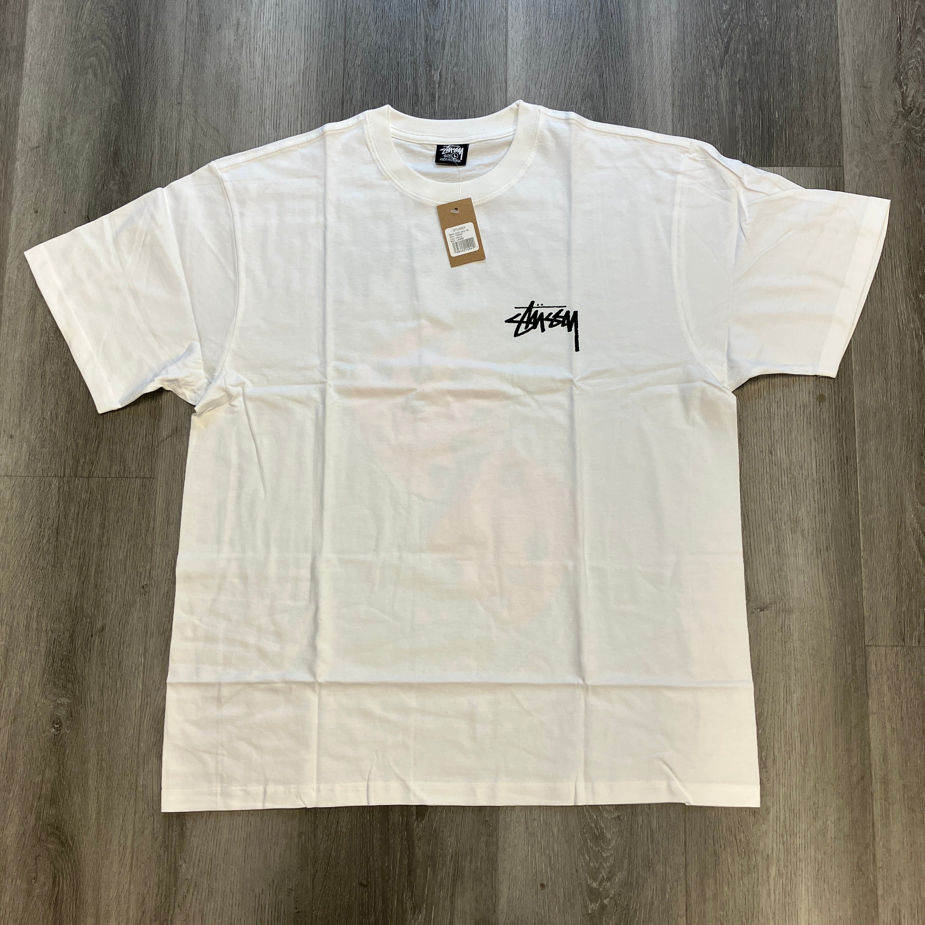 Stussy Fuzzy Dice Tee White