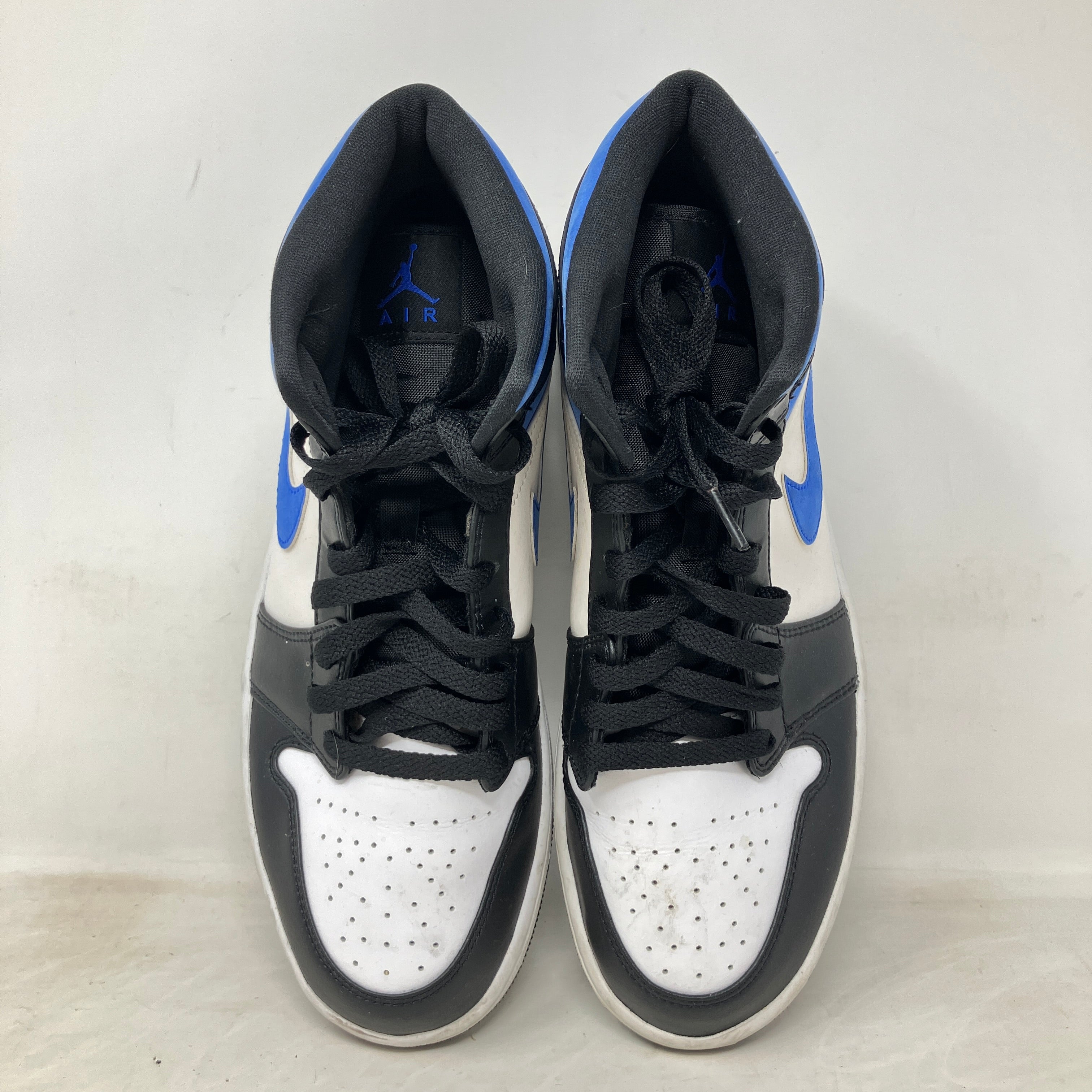 Jordan 1 Mid White Black Racer Blue