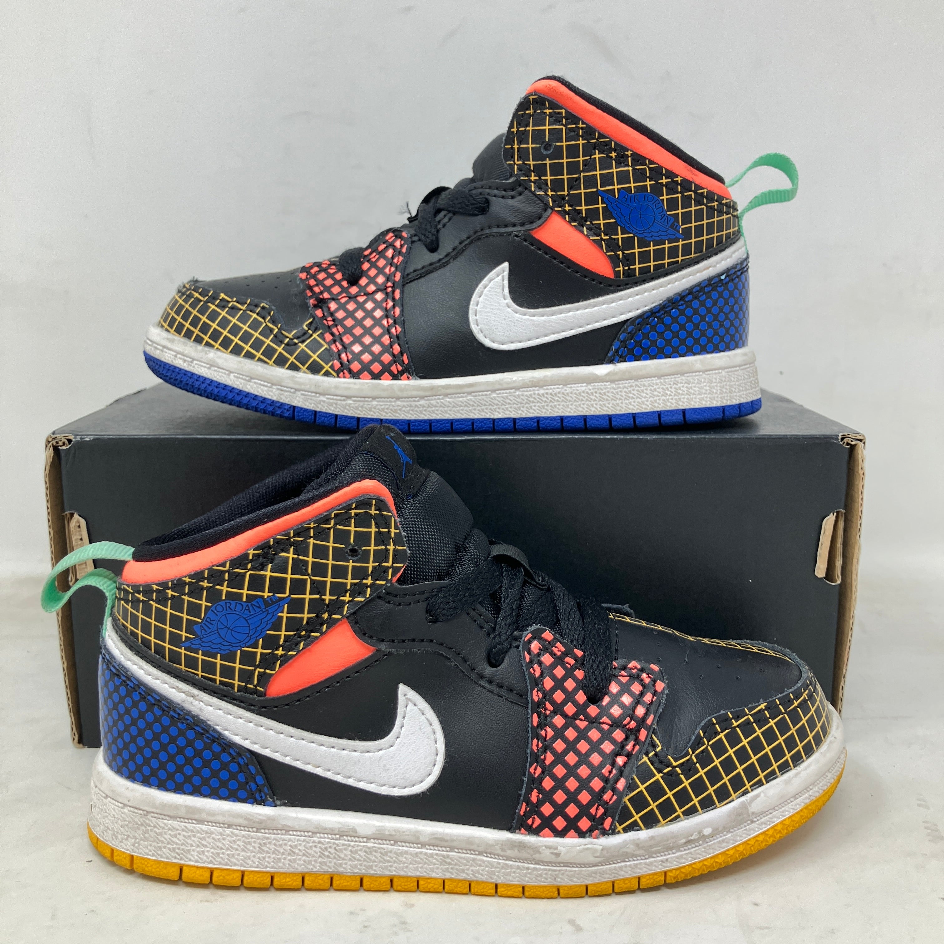 Jordan 1 Mid MMD Multi-Color Grid (TD)