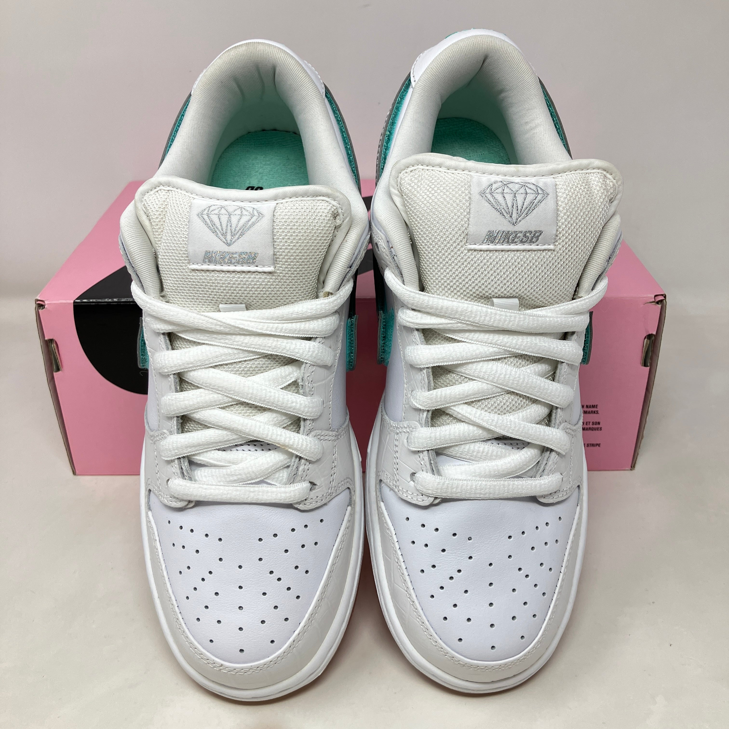 Nike SB Dunk Low Diamond Supply Co. White Diamond