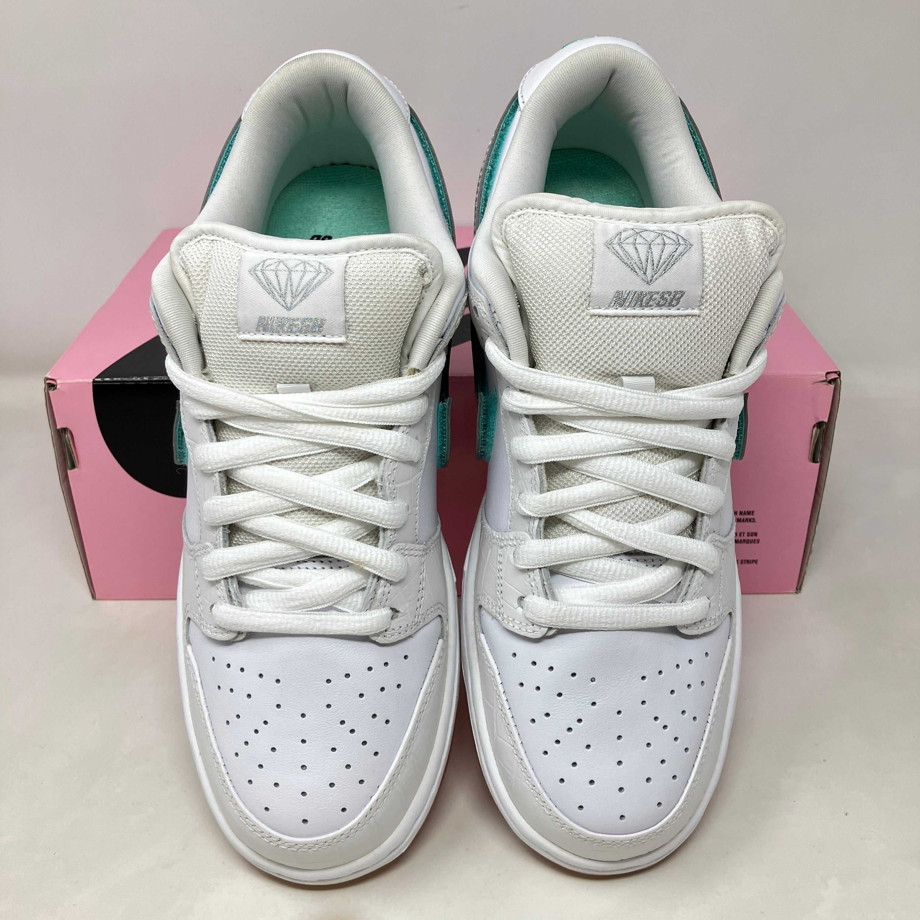 Nike SB Dunk Low Diamond Supply Co. White Diamond
