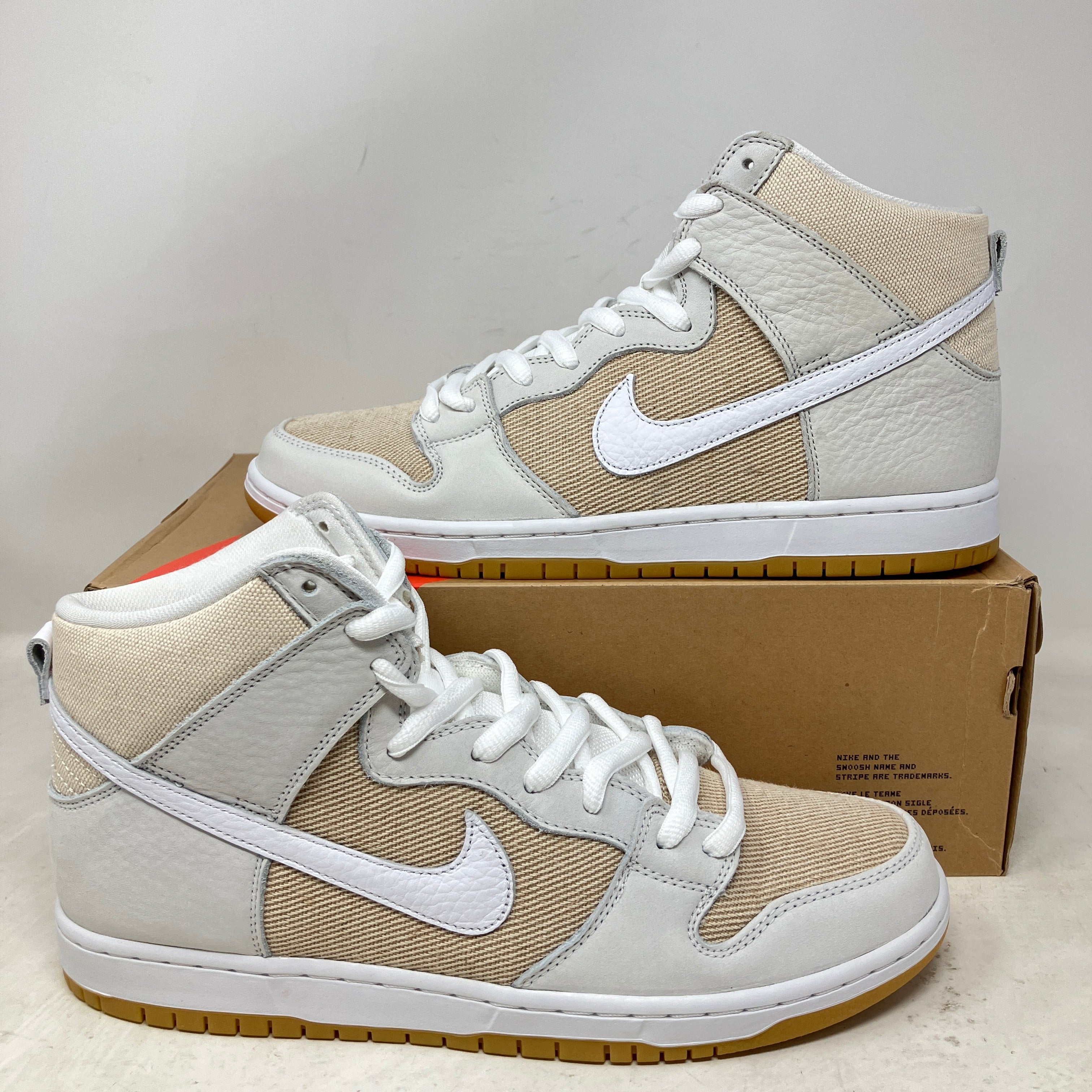 Nike SB Dunk High Pro ISO Orange Label Unbleached Natural