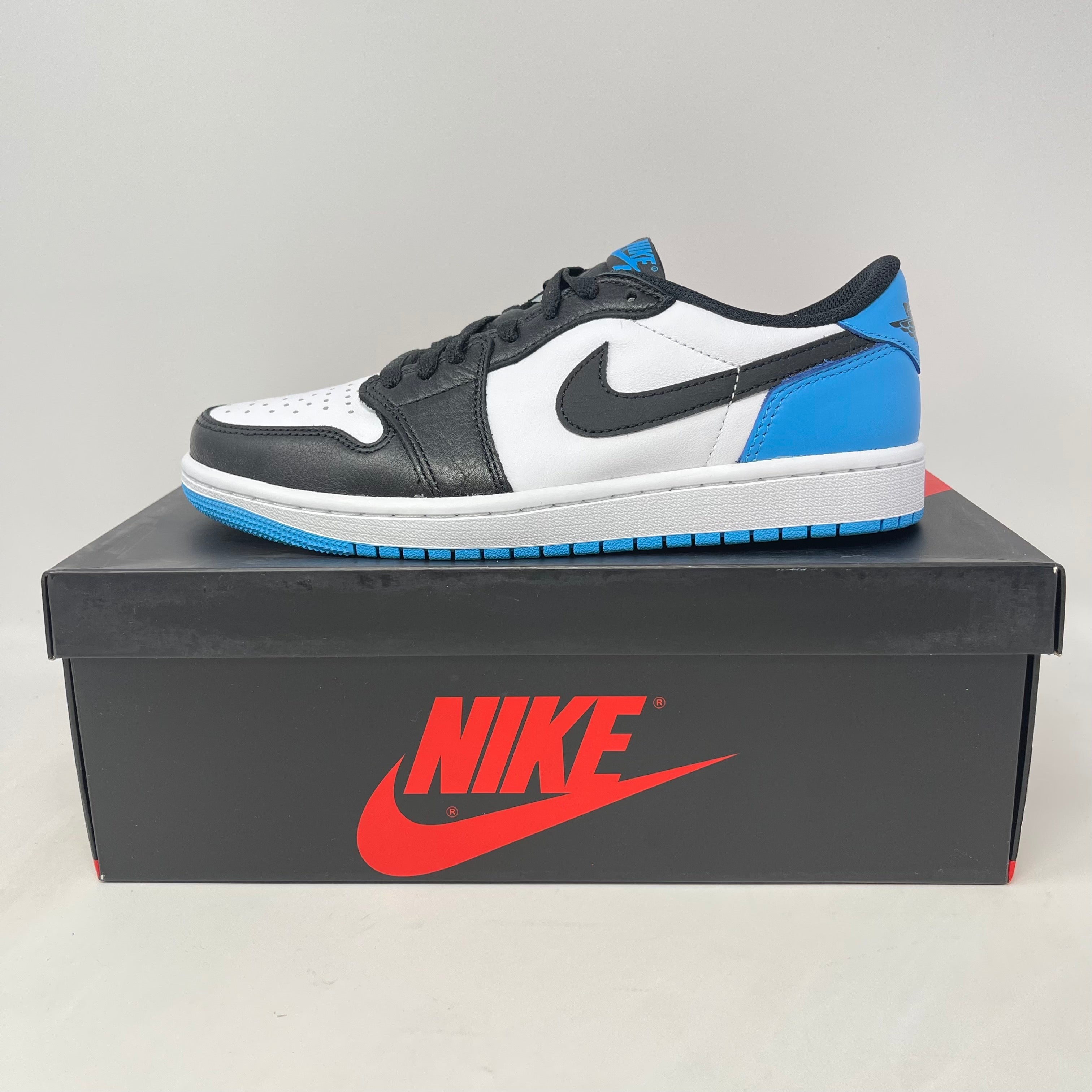 Jordan 1 Retro Low OG Black Dark Powder Blue (GS)