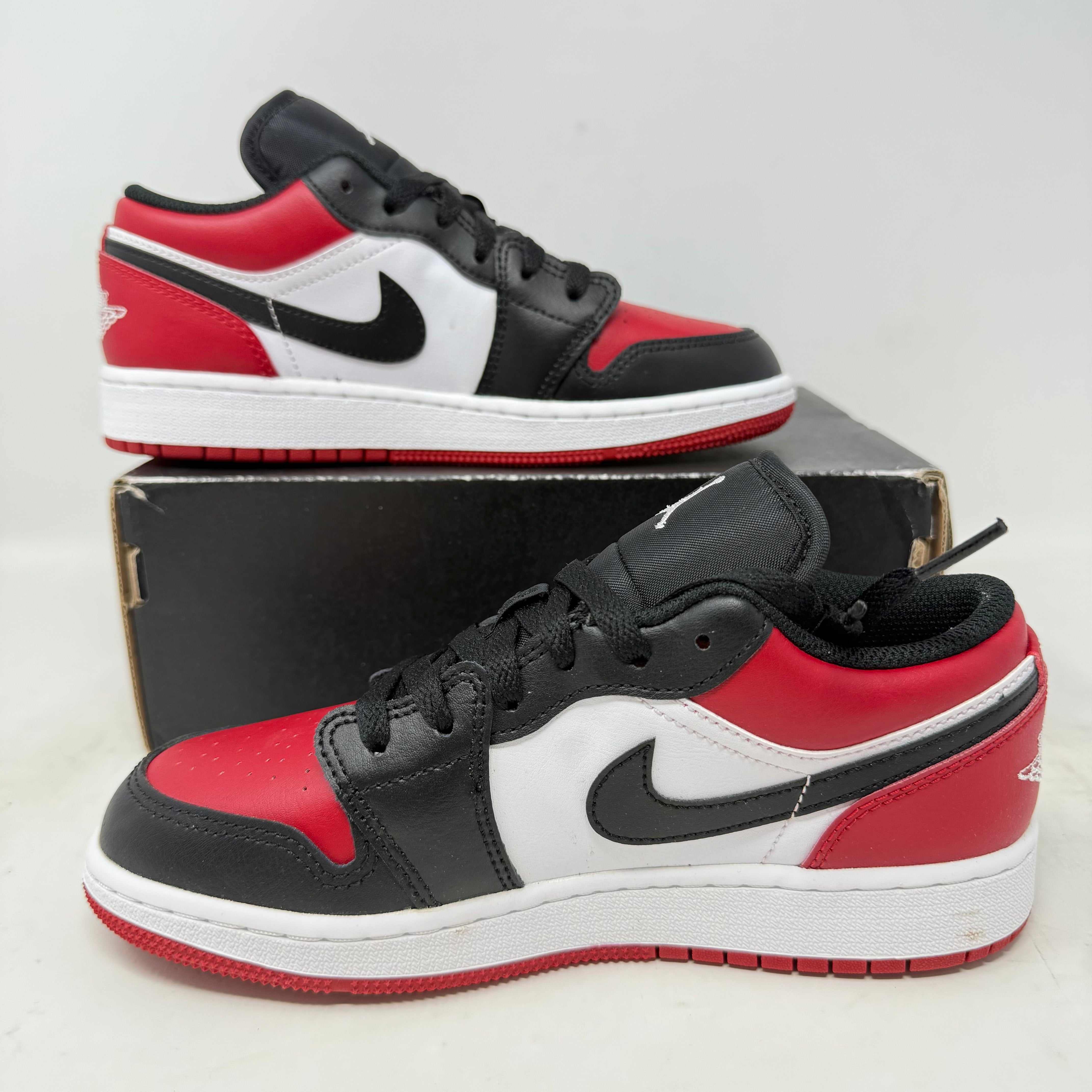 Jordan 1 Low Bred Toe (GS)
