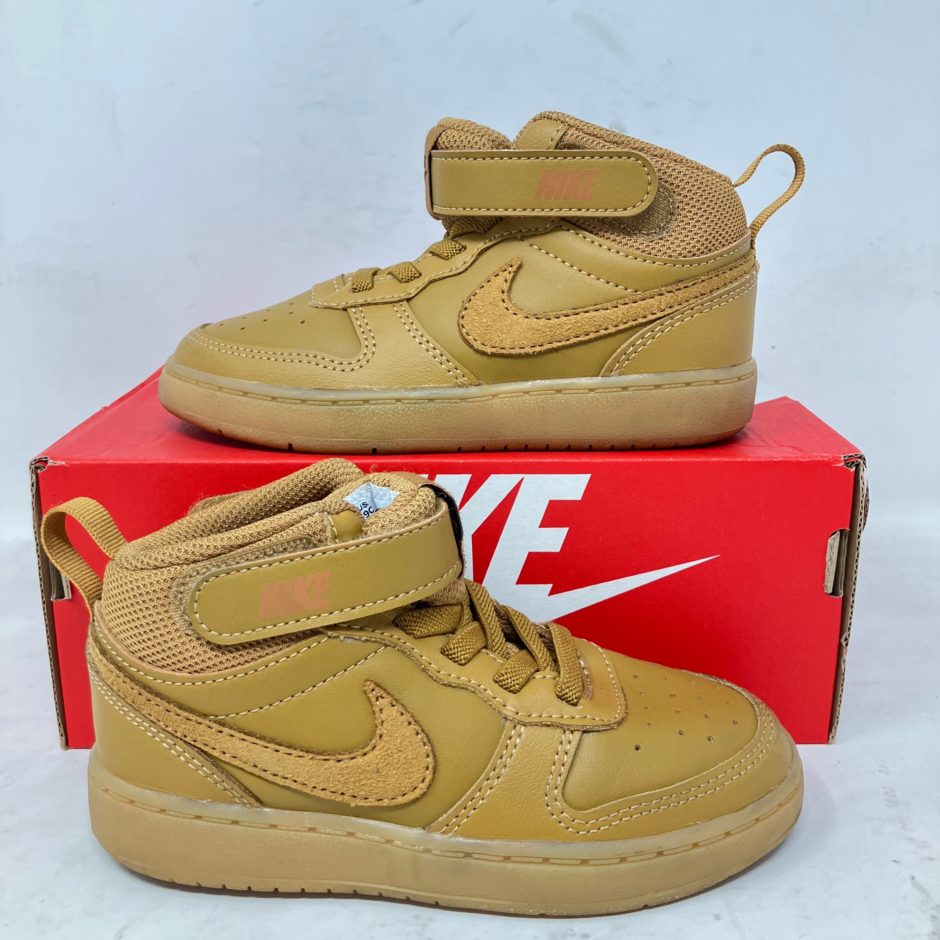 Nike Court Borough Mid 2 Wheat Black Gum Light Brown (TD)