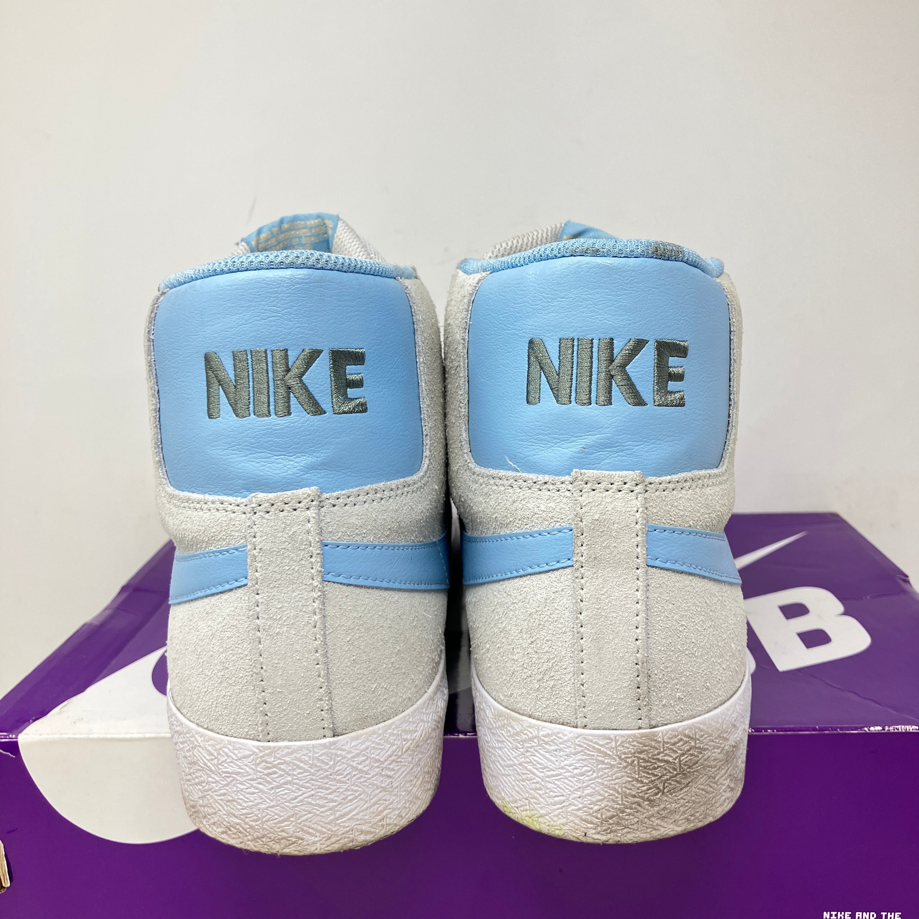 Nike SB Blazer Mid Soft Grey Baby Blue