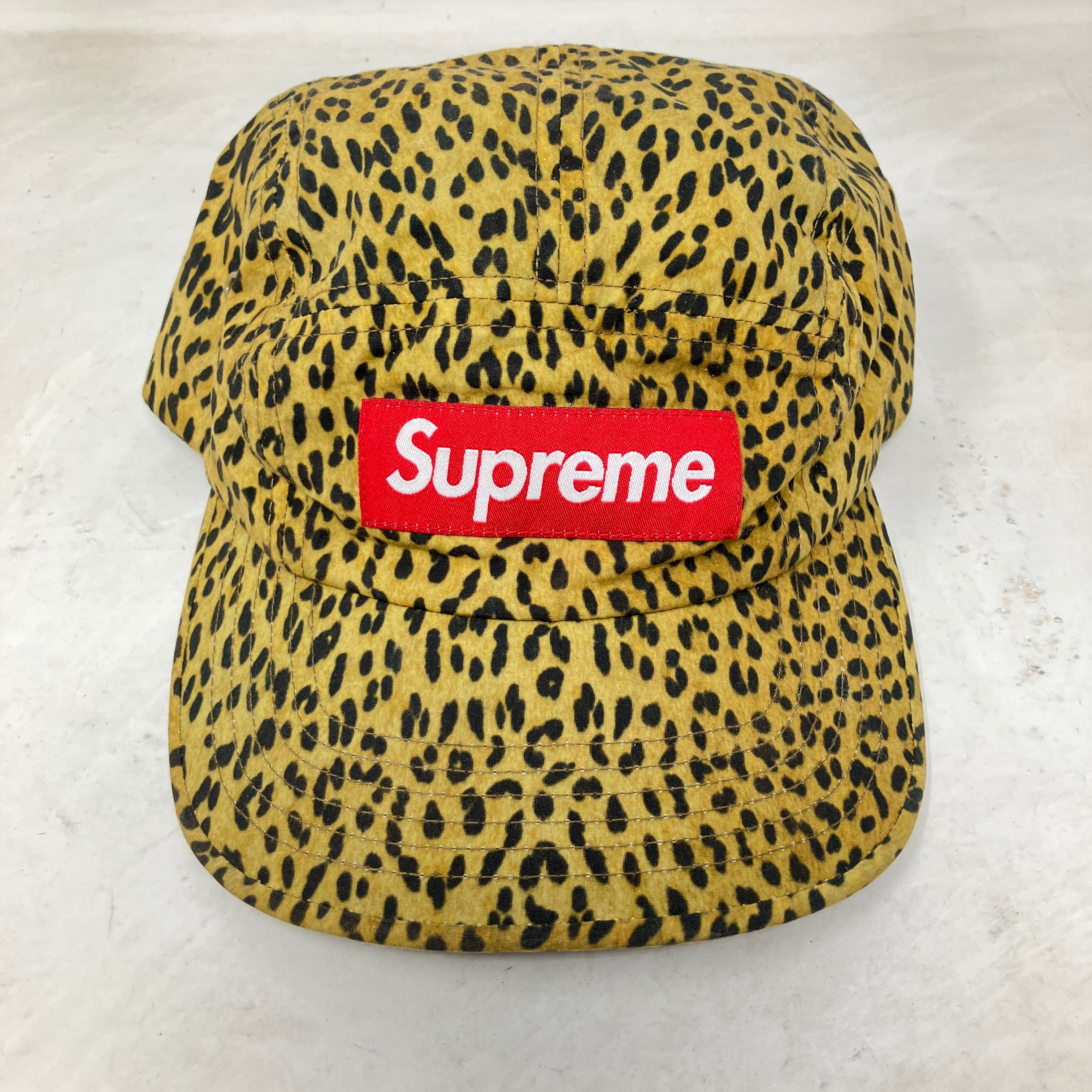 Supreme Barbour Waxed Cotton Camp Cap Leopard