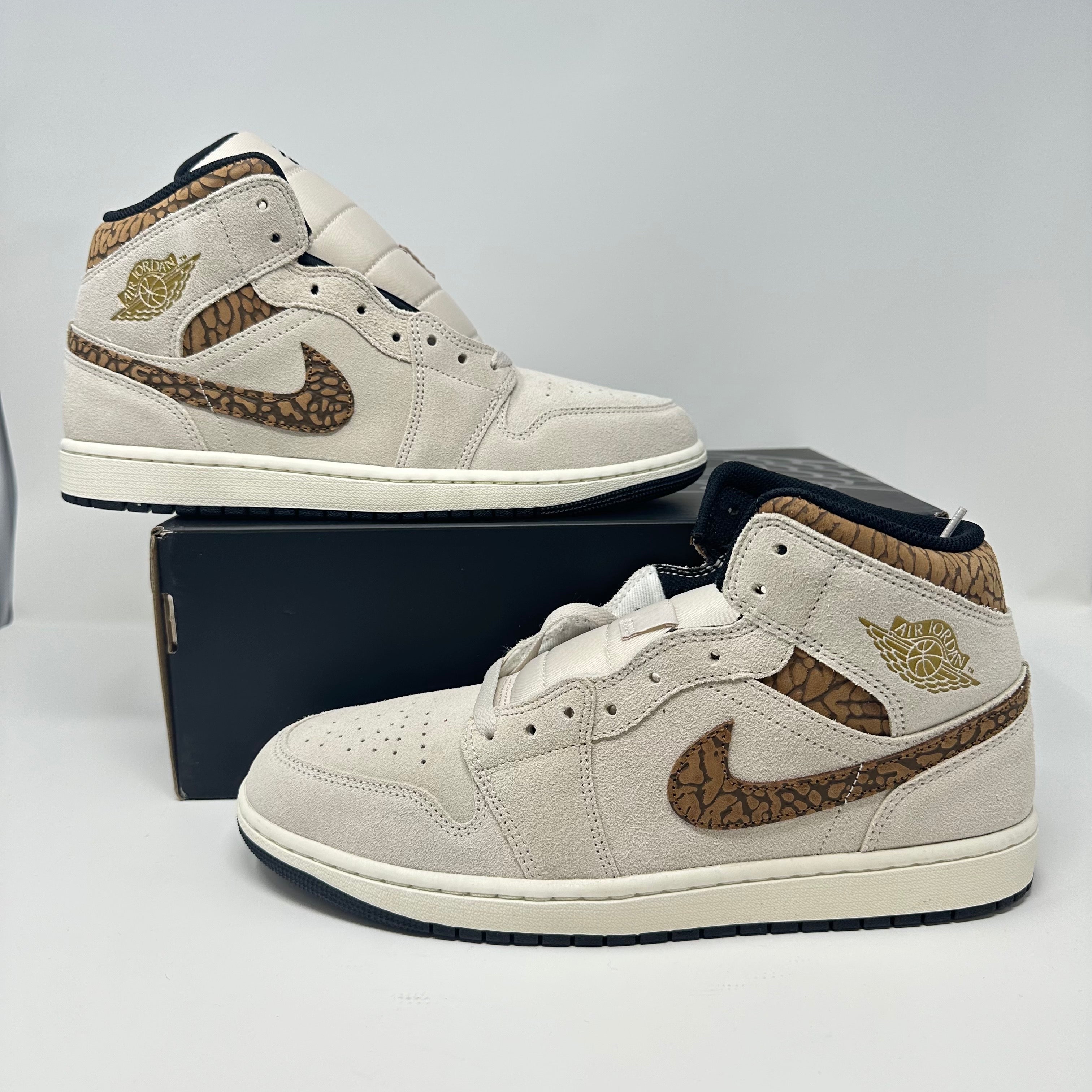 Jordan 1 Mid SE Brown Elephant