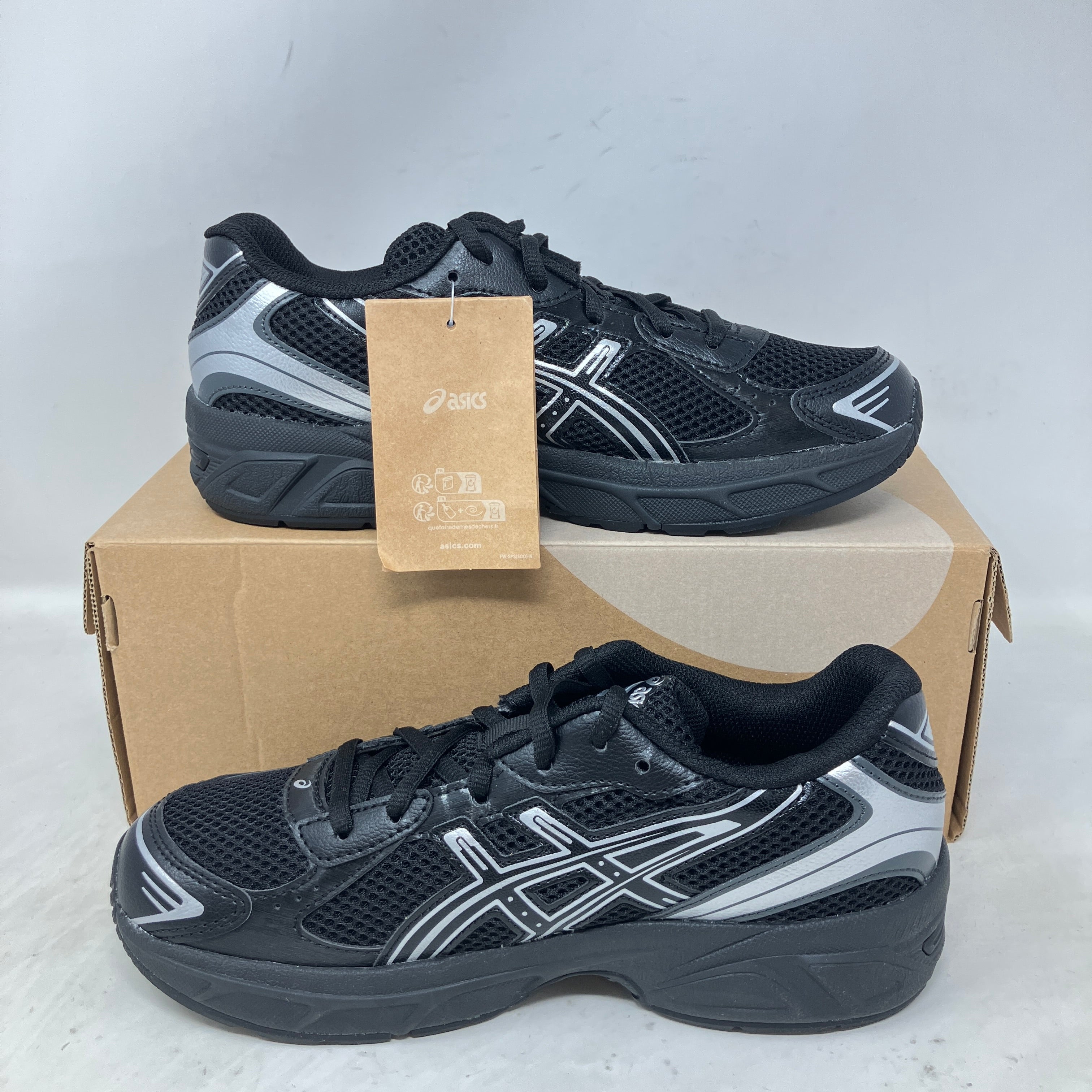 ASICS Gel-1130 Black Pure Silver (GS)