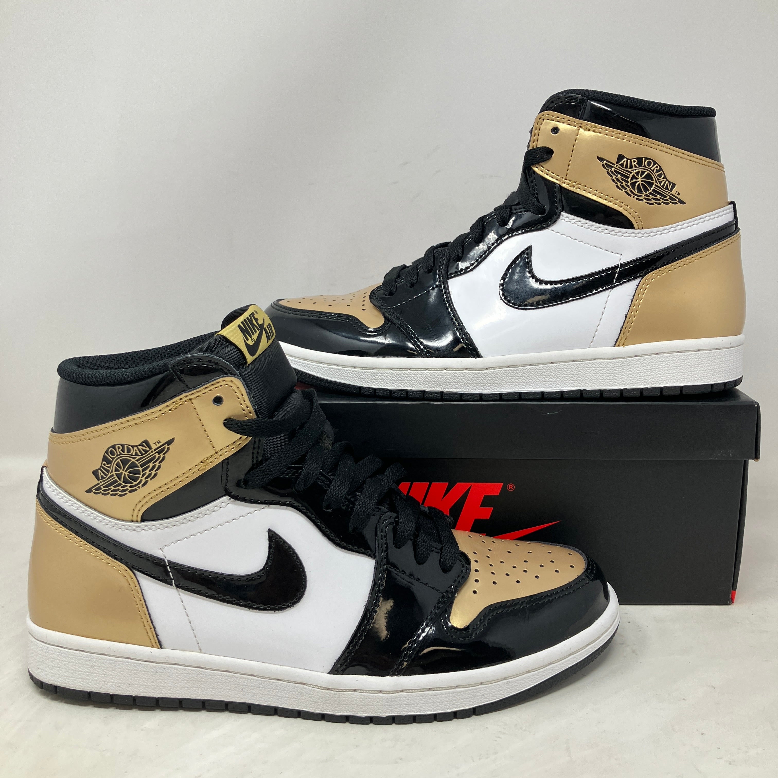 Jordan 1 Retro High NRG Patent Gold Toe
