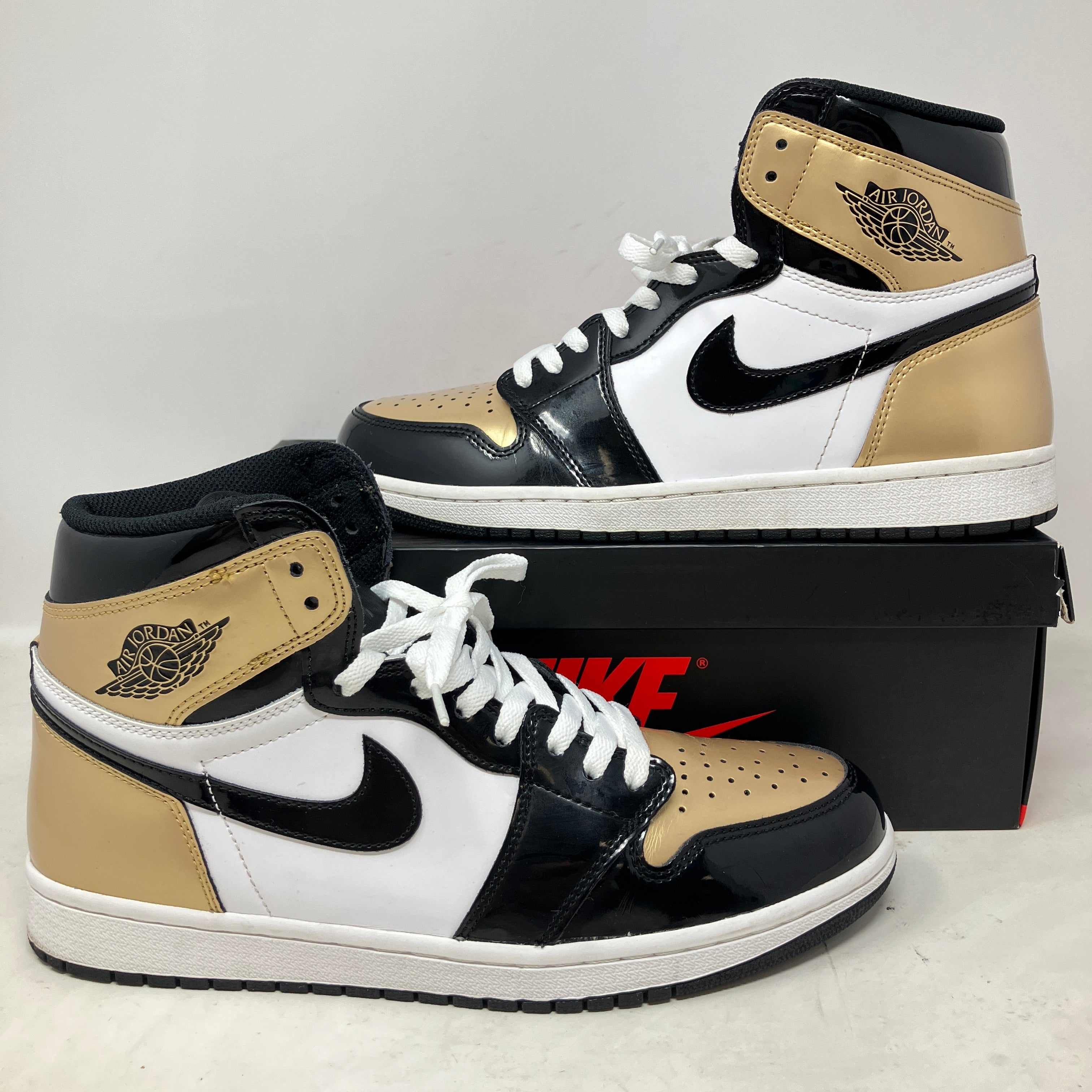Jordan 1 Retro High NRG Patent Gold Toe